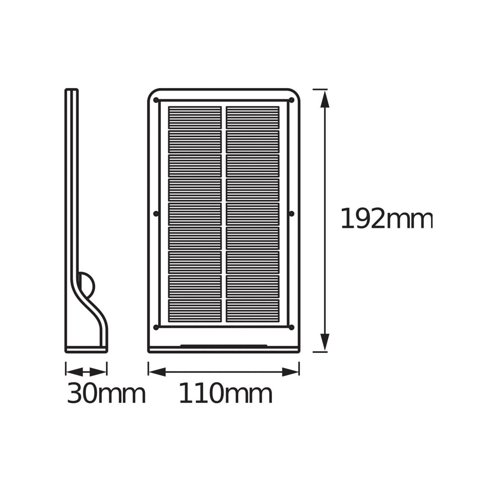 OSRAM LED-Solar-Außenwandleuchte DOORLED, silber Sensor IP44
