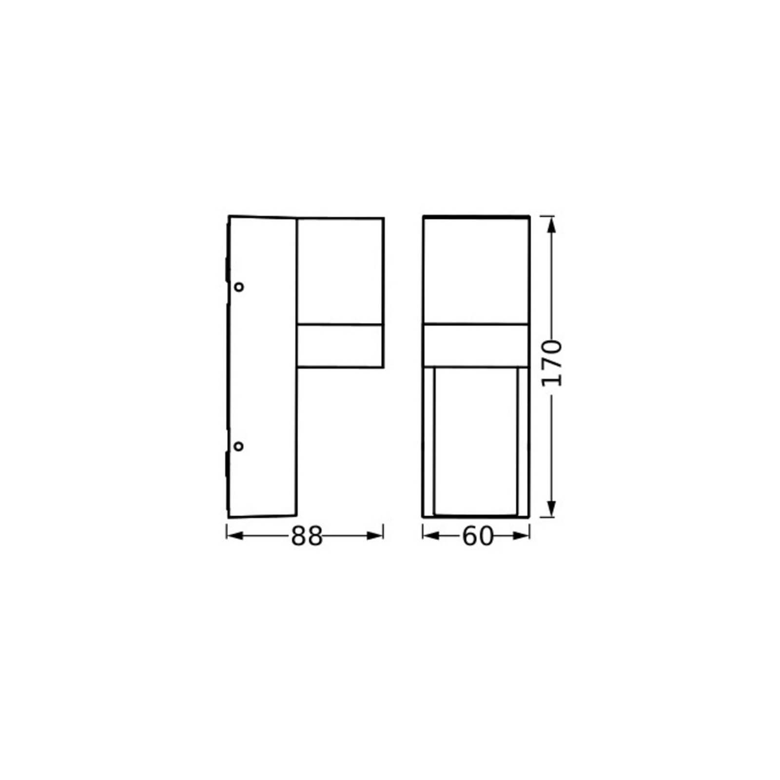 OSRAM Außenwandleuchte ENDURA CLASSIC ISIDOR Dunkelgrau IP65