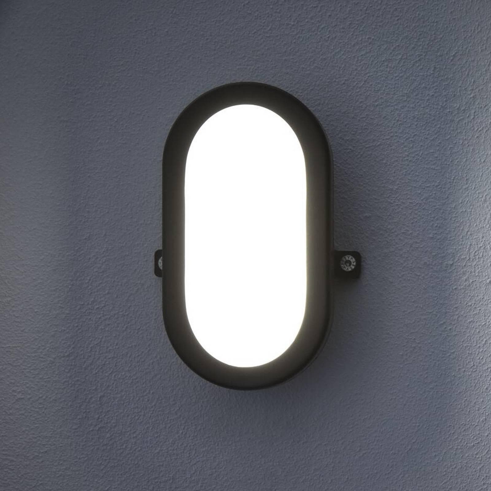 OSRAM LED-Außenwandlampe BULKHEAD, schwarz 11 W Plastik IP54