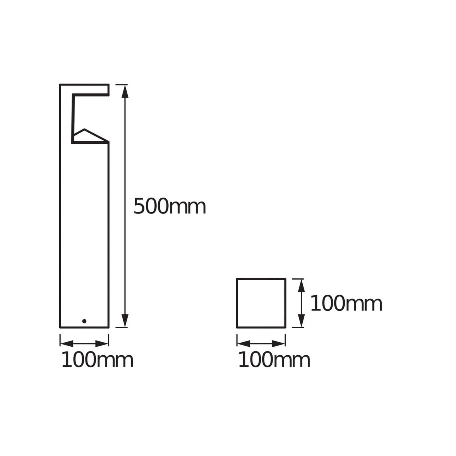 OSRAM LED-Wegeleuchte ENDURA STYLE PYRAMID Edelstahl IP44