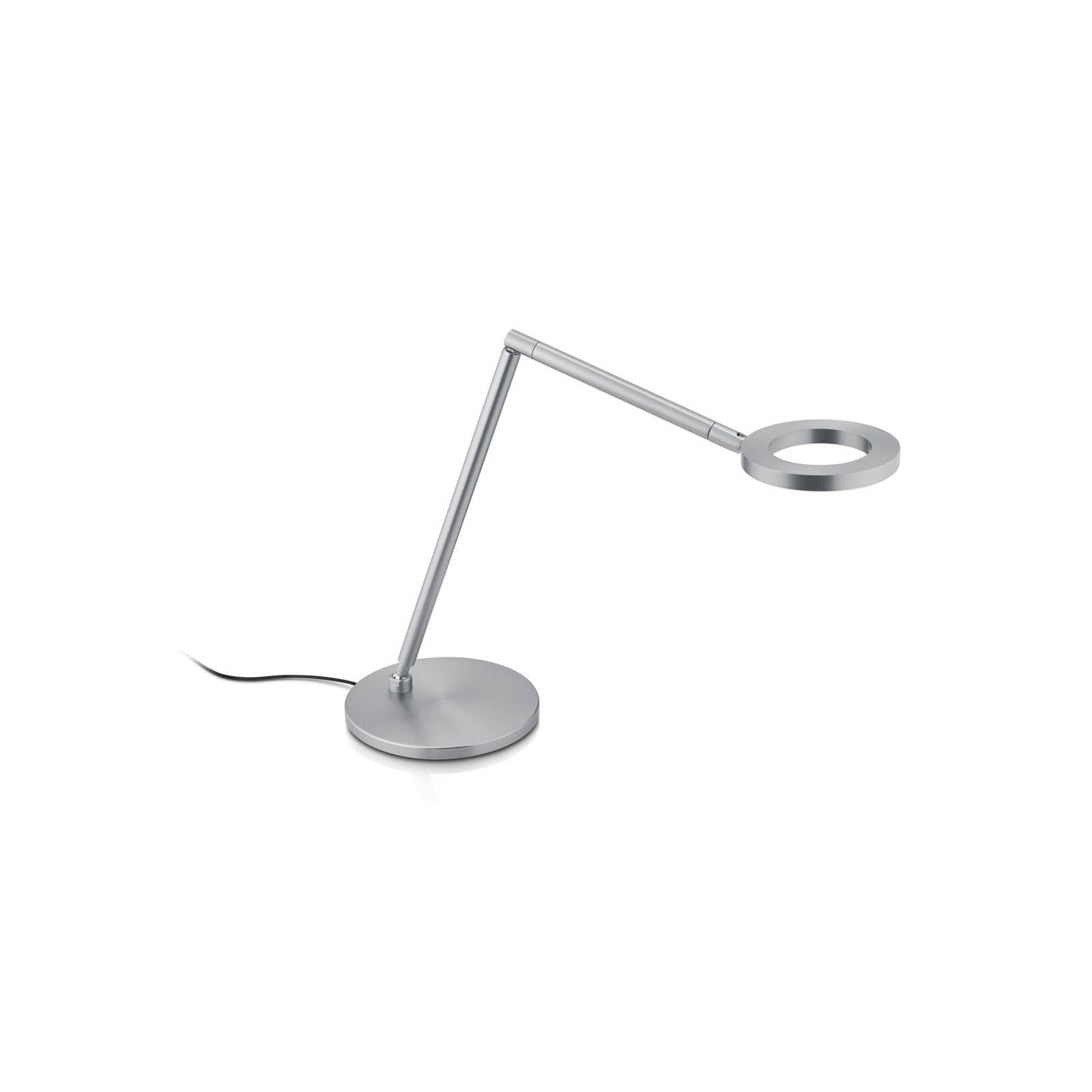 LED-Tischleuchte Tessa-T, nickel matt, CCT, Gestensteuerung