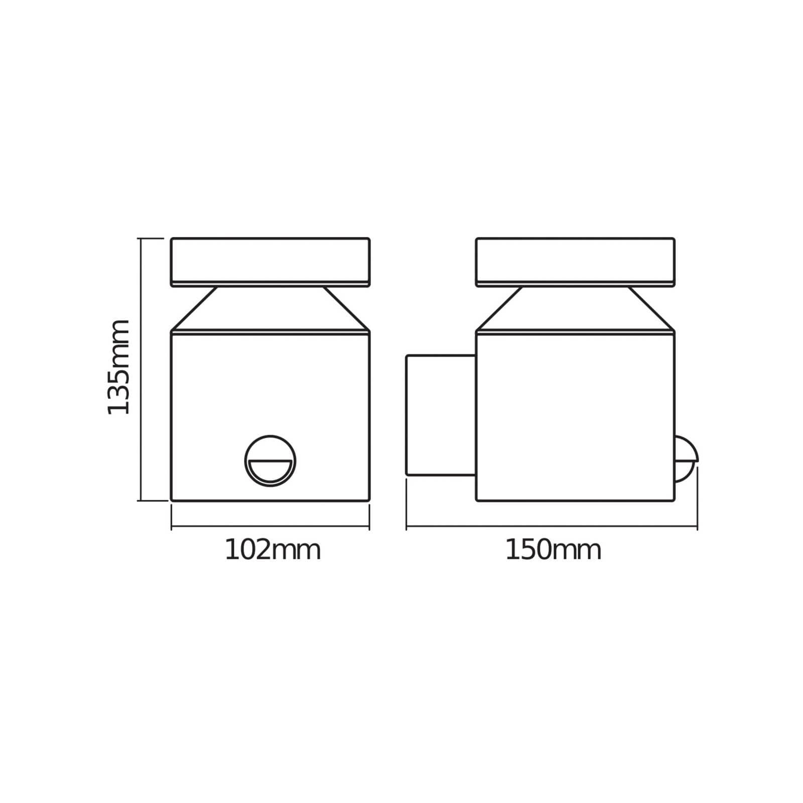 OSRAM LED-Sensor-Außenwandlampe ENDURA STYLE CYLINDER Edelstahl