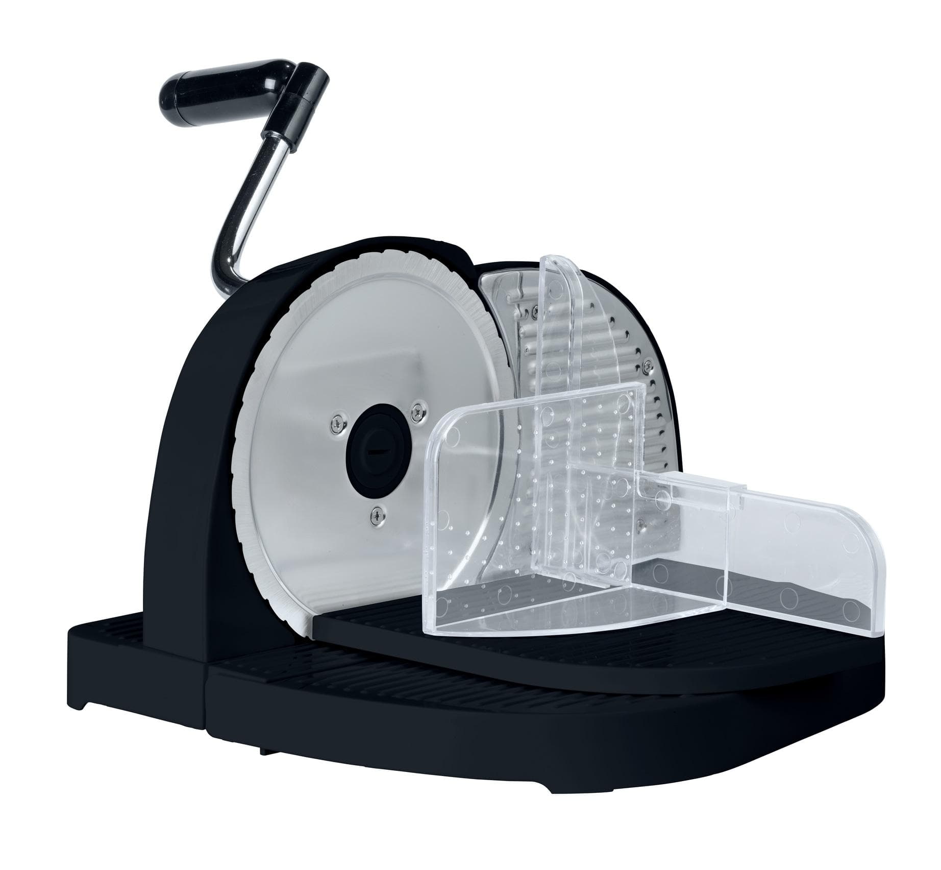 WENKO Brotschneidemaschine Schwarz Handkurbel Edelstahlmesser