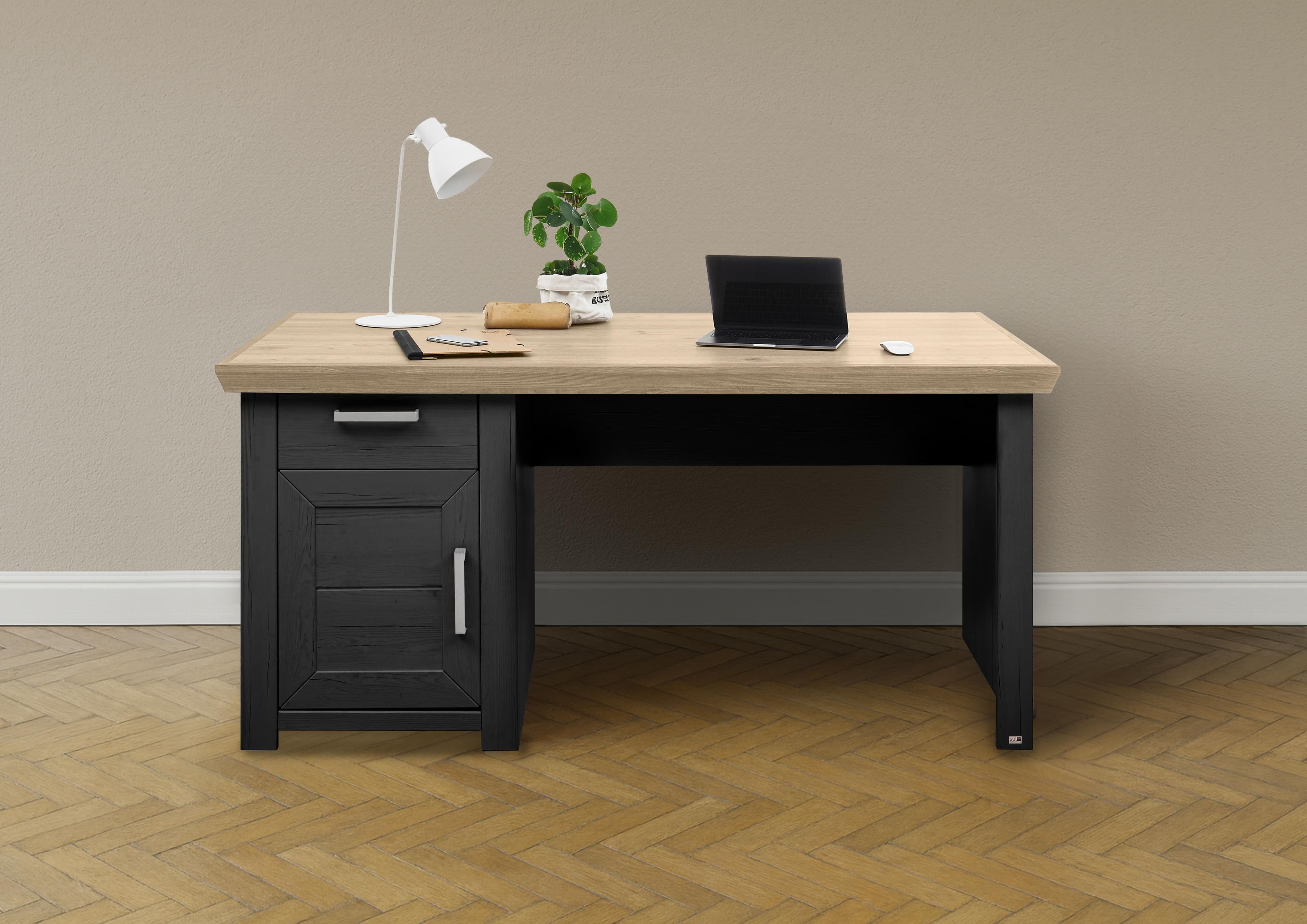 Schreibtisch York mit Schublade & Tür - 3 Farben