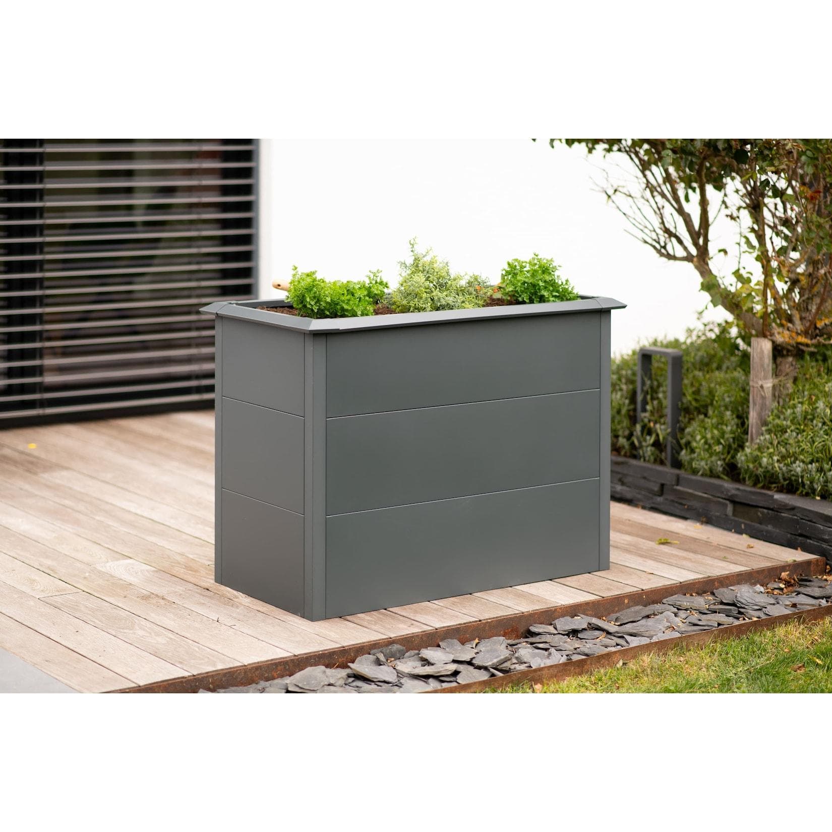 Westmann Hochbeet Primus M Anthrazit Verzinkter Stahl