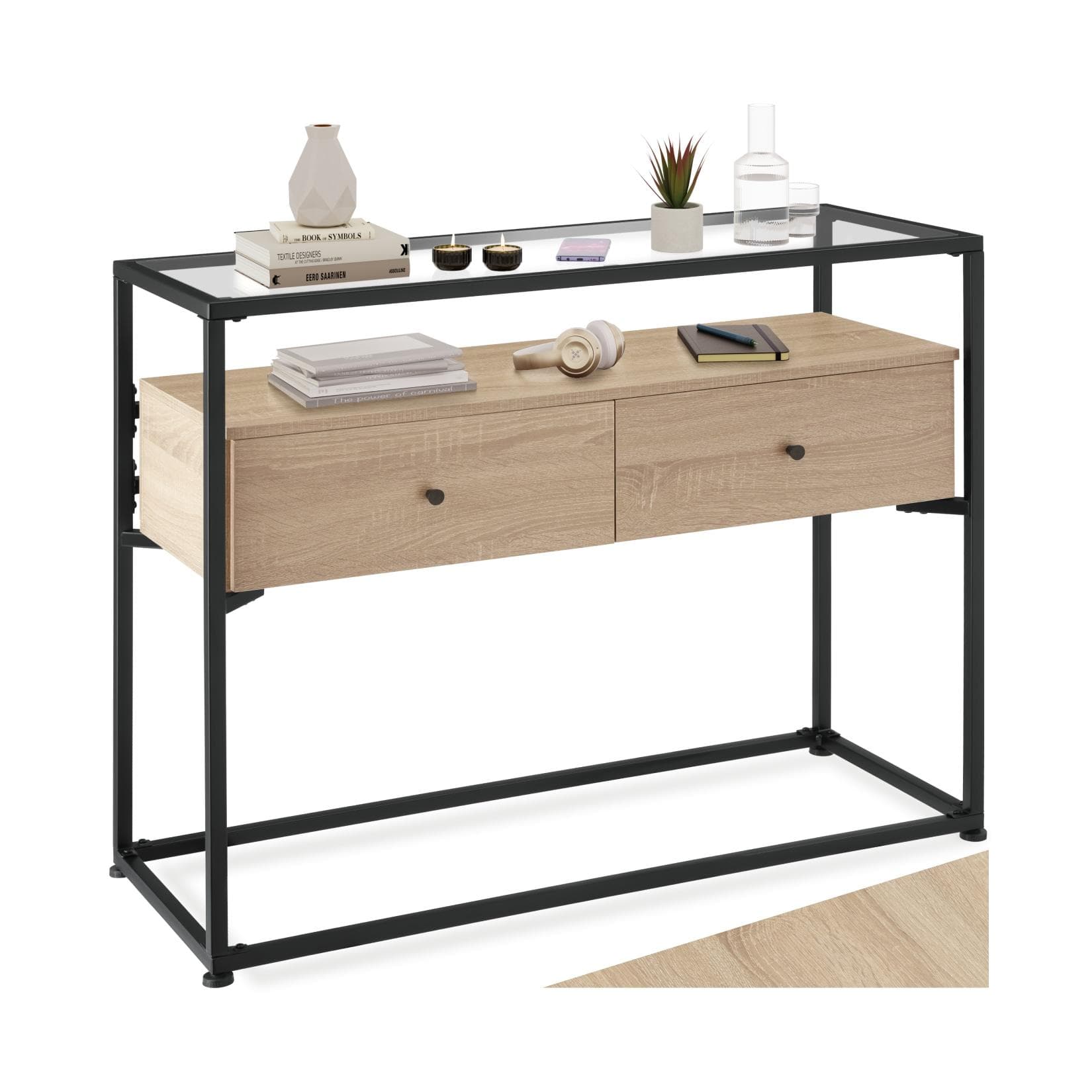 TECTAKE Konsolentisch Reading 1-St., 1 tlg