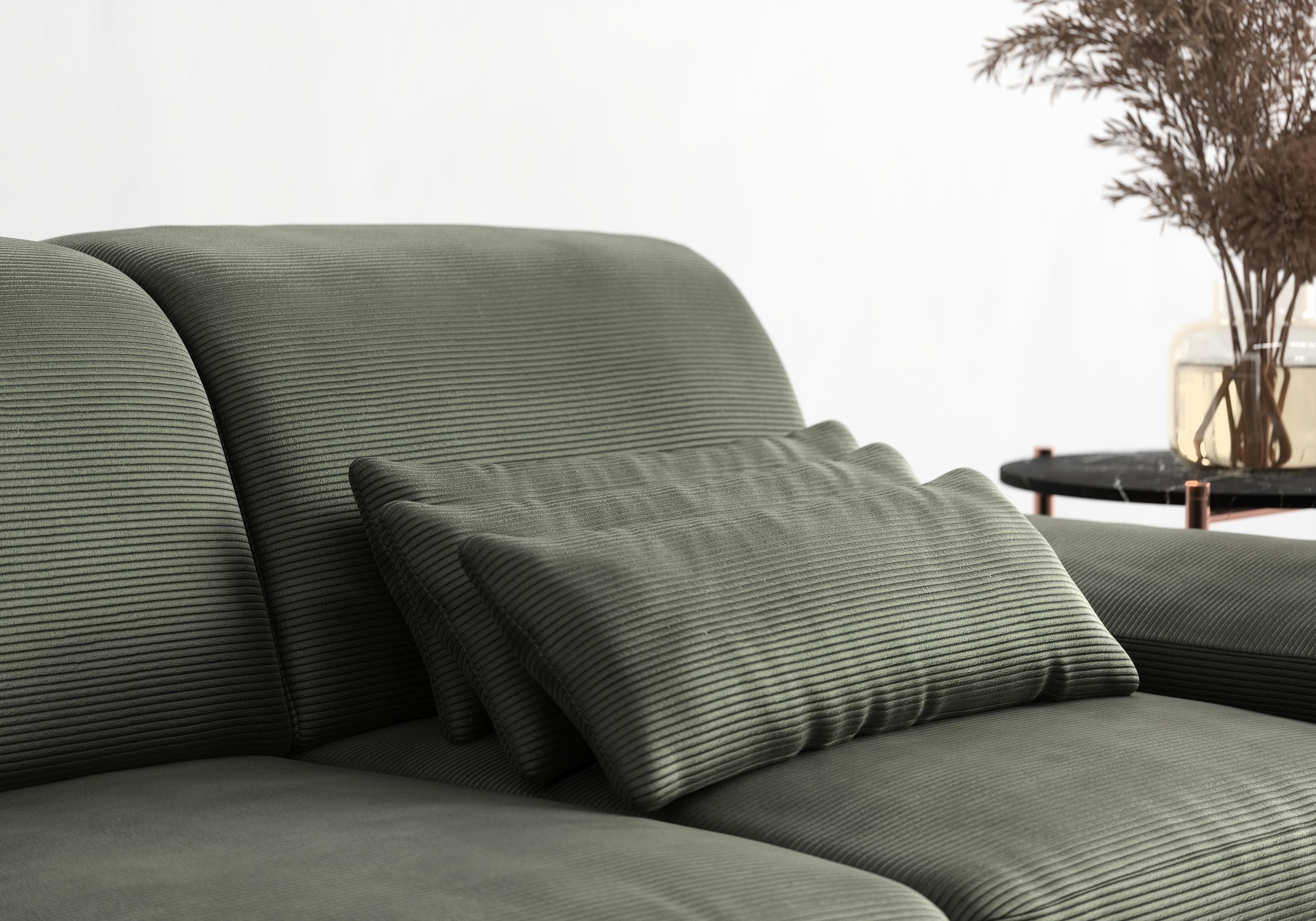 Sit & More Sofakissen Cabana 3er-Set Olive Feincord