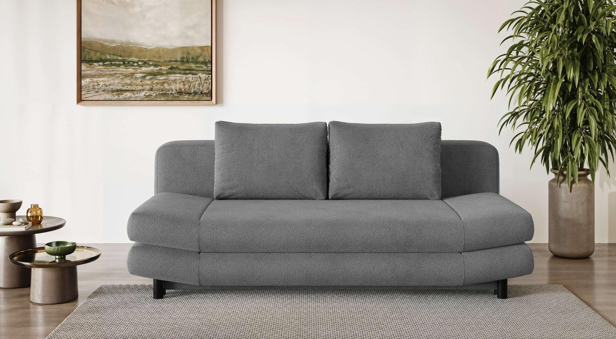 Home Affaire 3-Sitzer LENNARA Schlafsofa mit Bettkasten, Wellenunterfederung