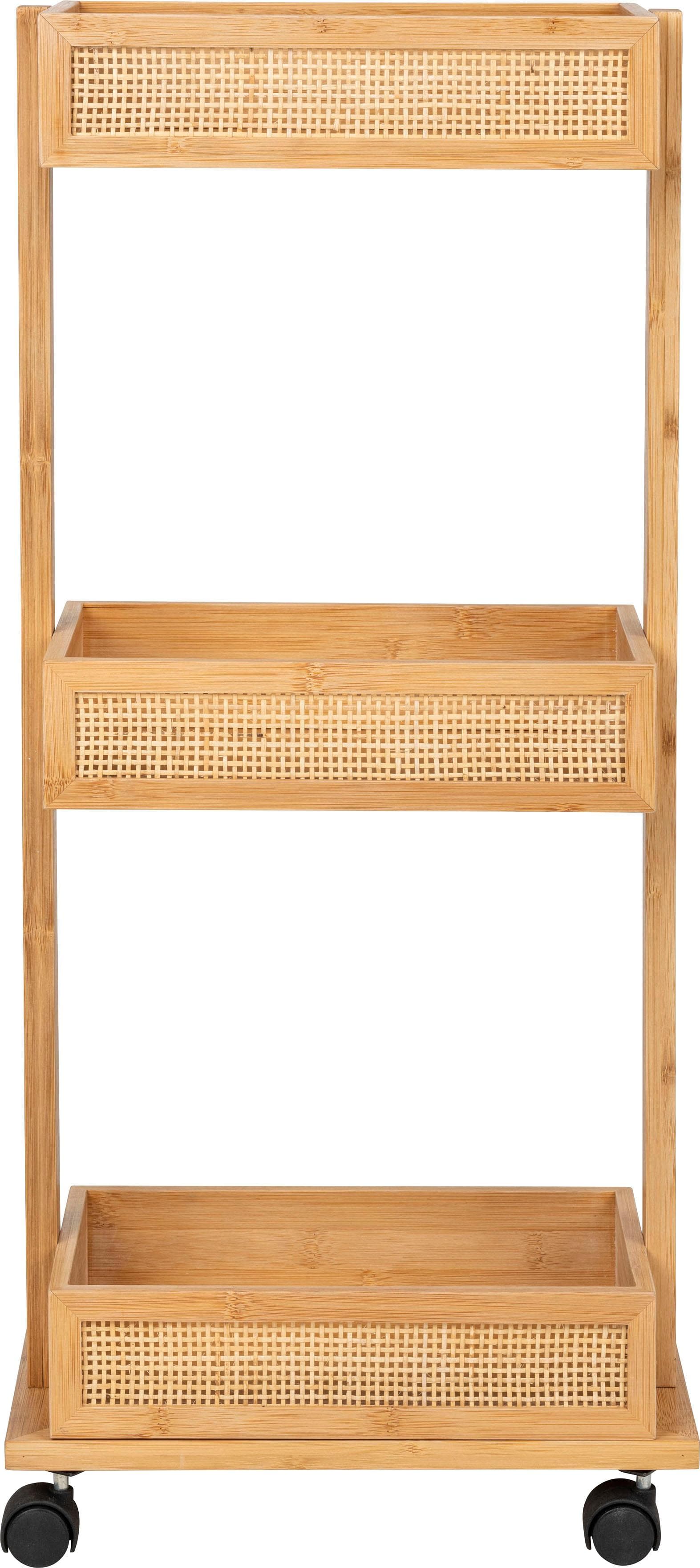 Bambus-Rattan Badwagen | Praktisches & Stilvolles Badezimmer Regal