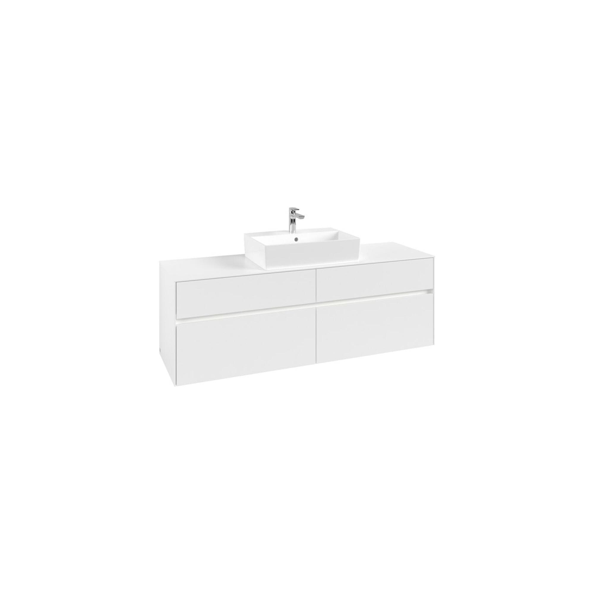 Villeroy & Boch Waschtischunterschrank Collaro C134B0 1600x548x500mm mit Beleuchtung White Matt