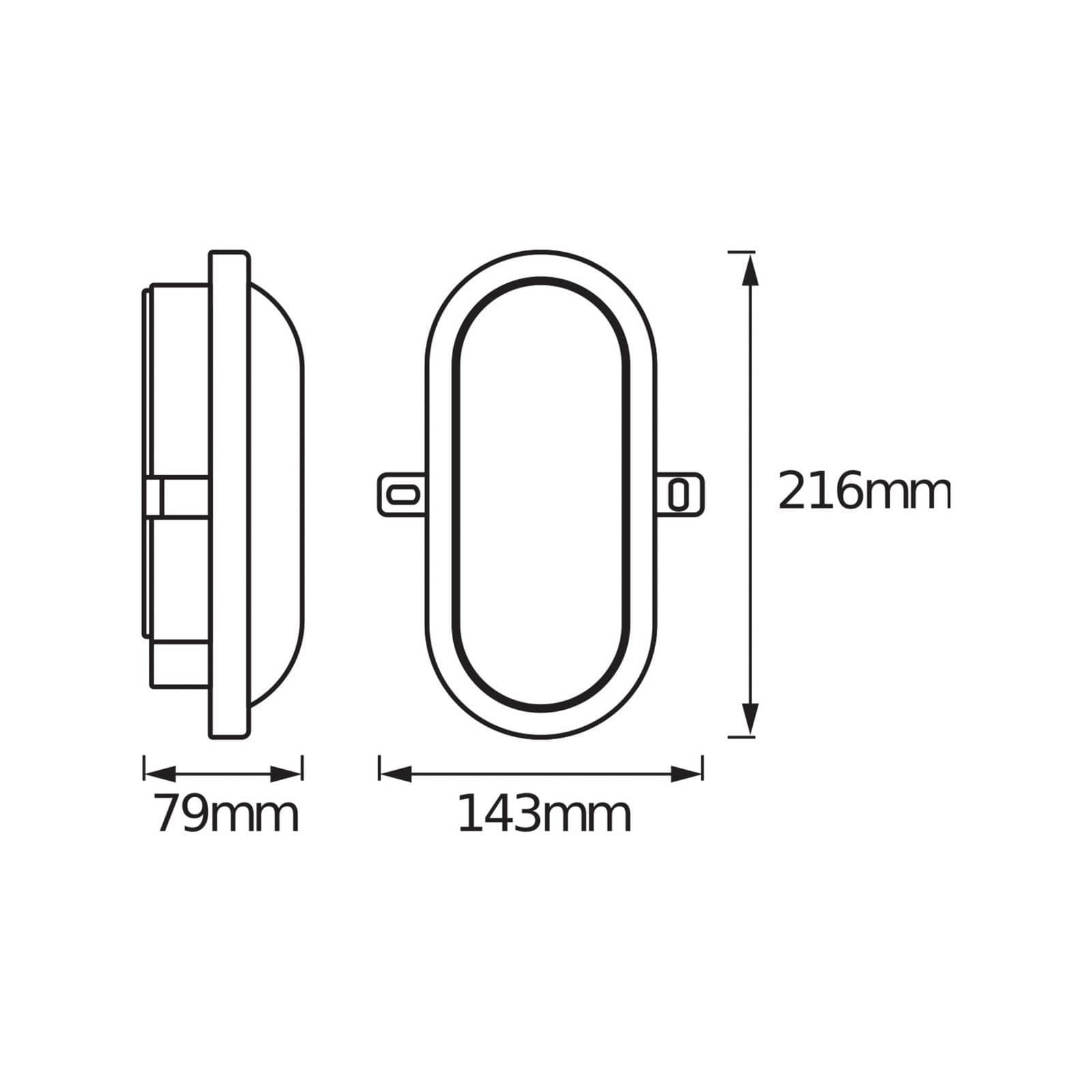 OSRAM LED-Außenwandlampe BULKHEAD 11 W Kunststoff IP54