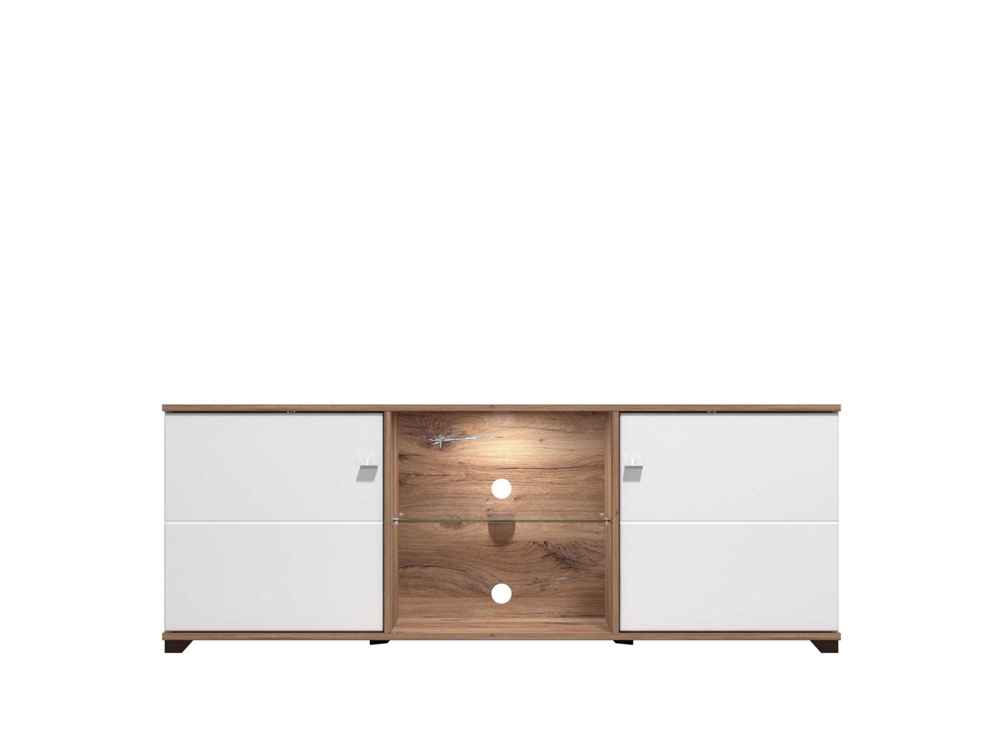 INOSIGN Burgundy Lowboard TV-Schrank TV-Ständer Hochglanzfronten