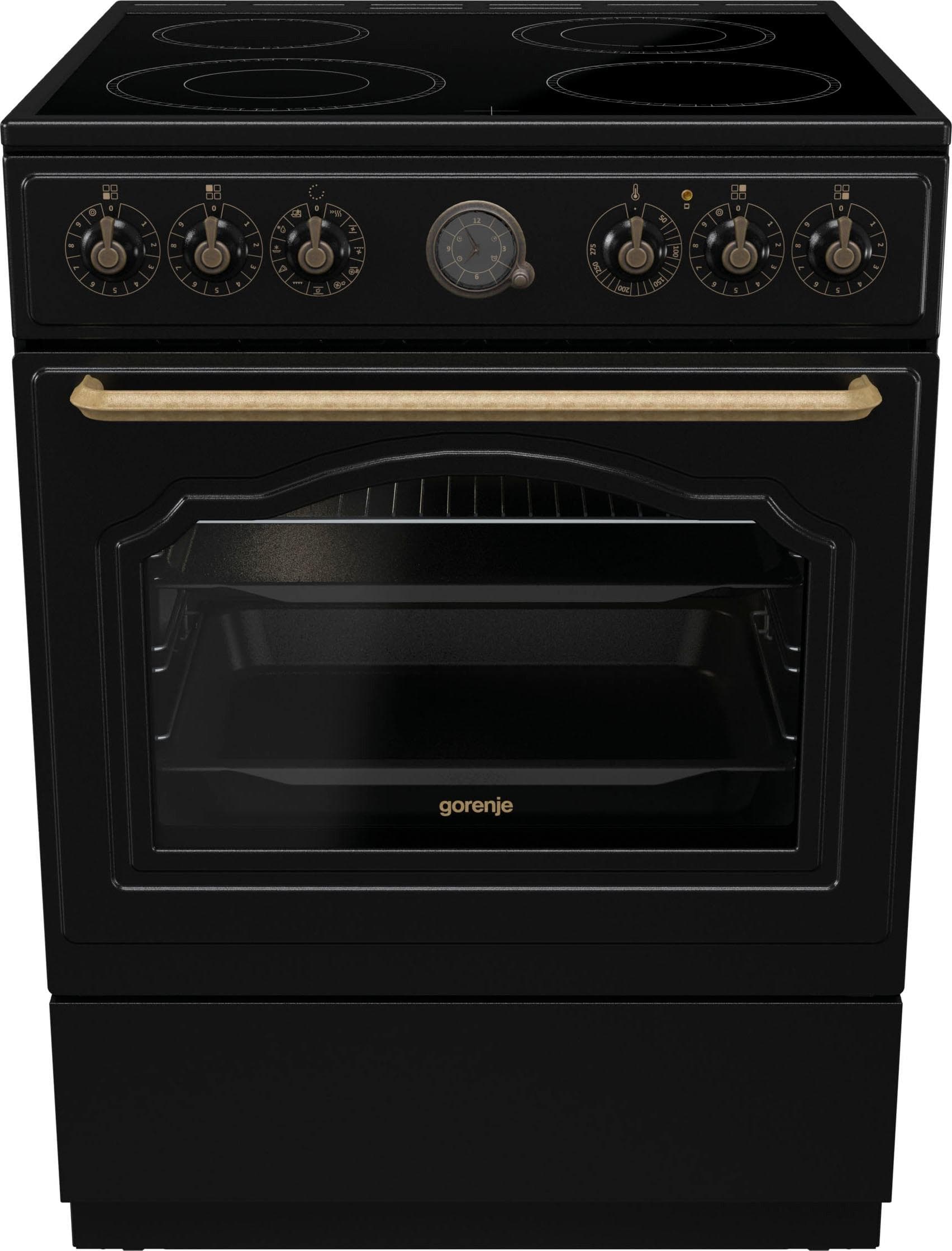 GORENJE Elektro-Standherd GECS6B70CL Schwarz