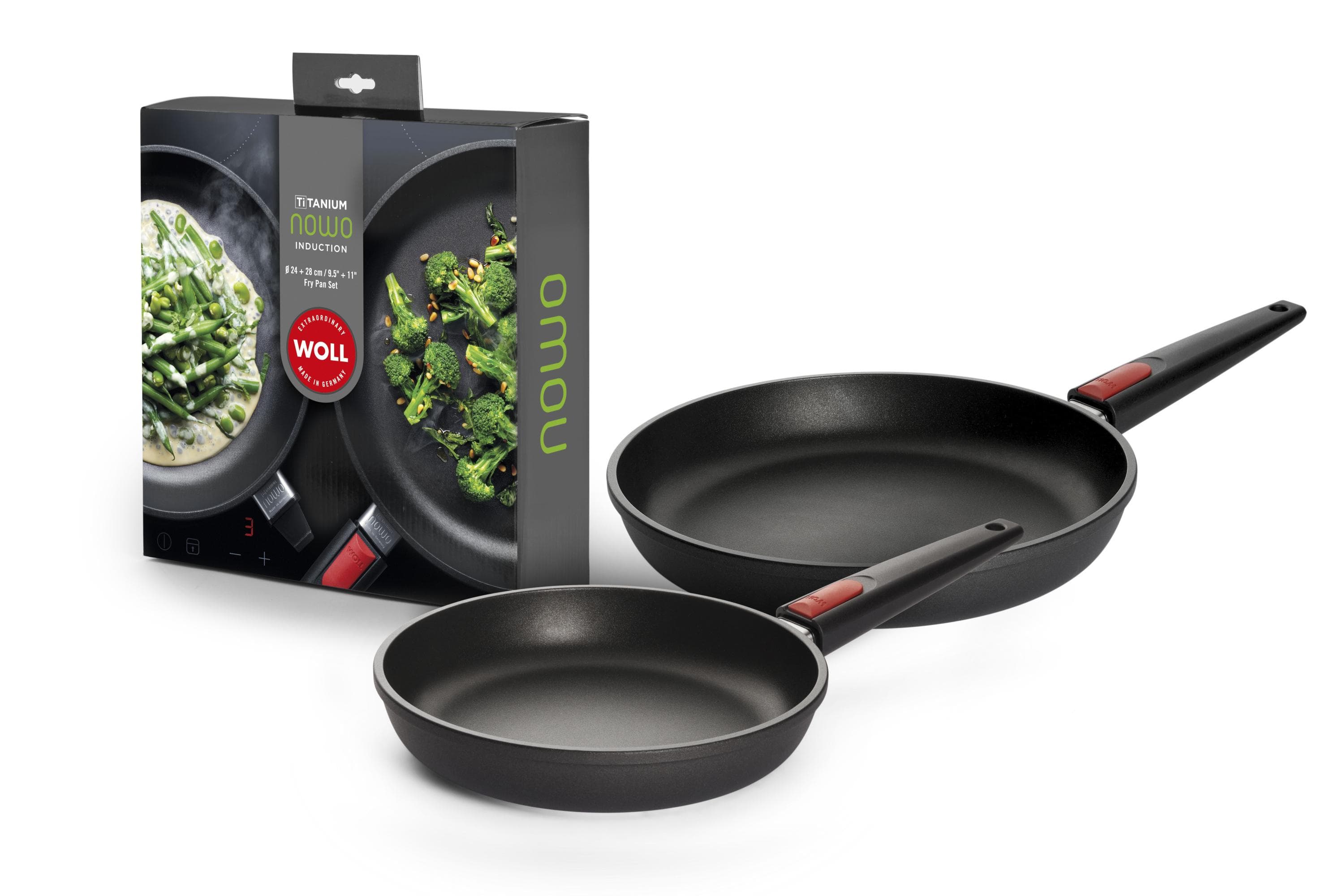 Pfanne-Set WOLL NOWO TITANIUM Anthrazit Aluguss