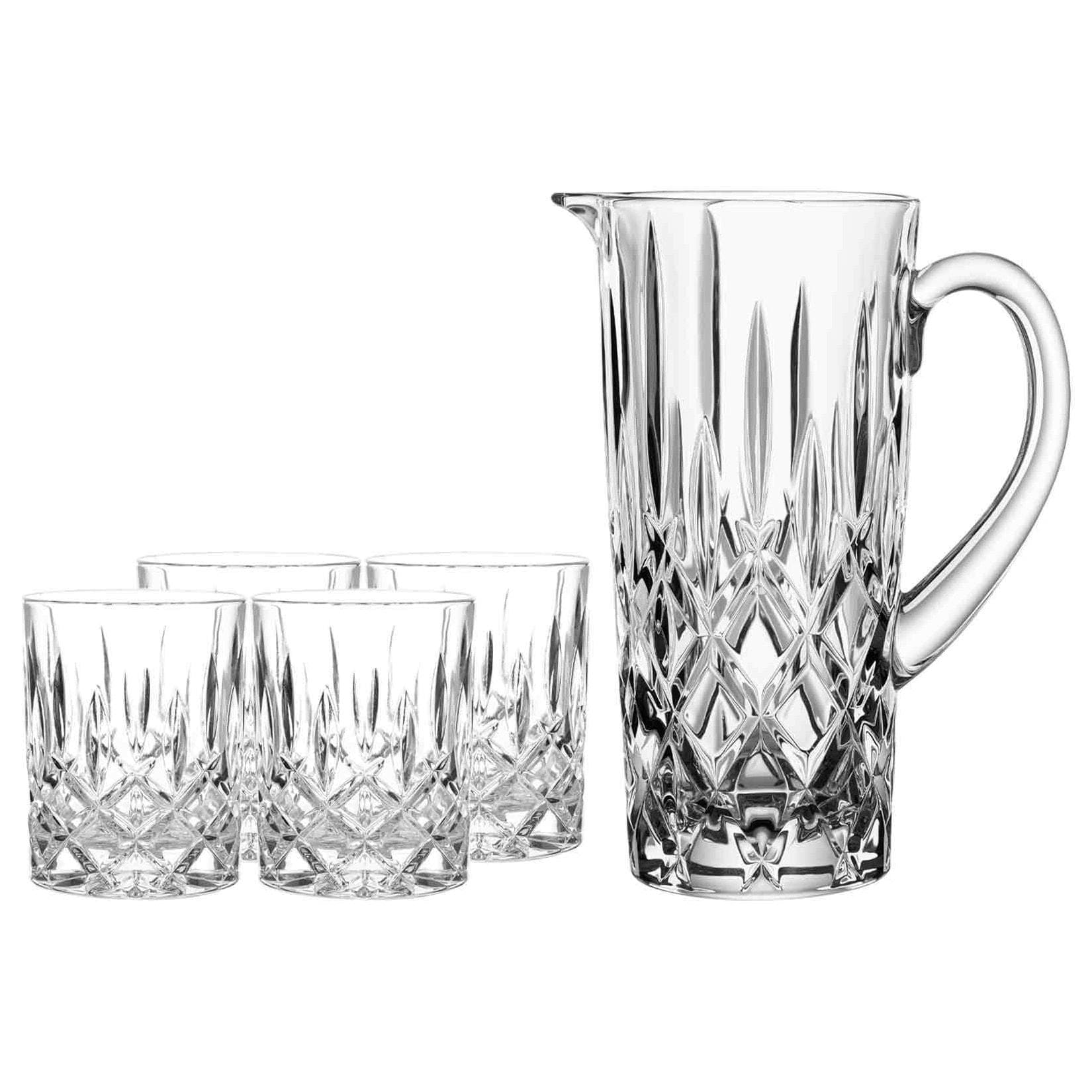 Nachtmann Noblesse Becher- und Krug-Set 5-teilig Kristallglas