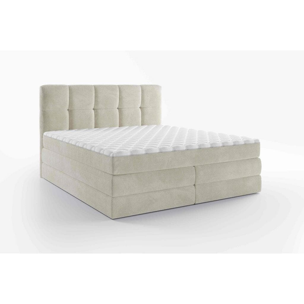 Esposa Boxspringbett Creme mit Bettkasten