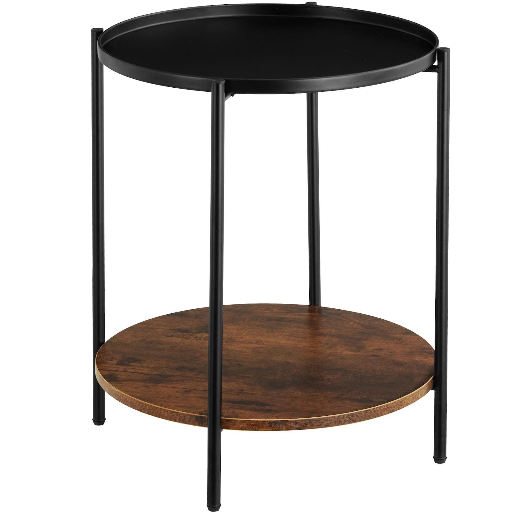 tectake Beistelltisch Couchtisch Sunderland 45,5 x 54,5 cm Industrial Style