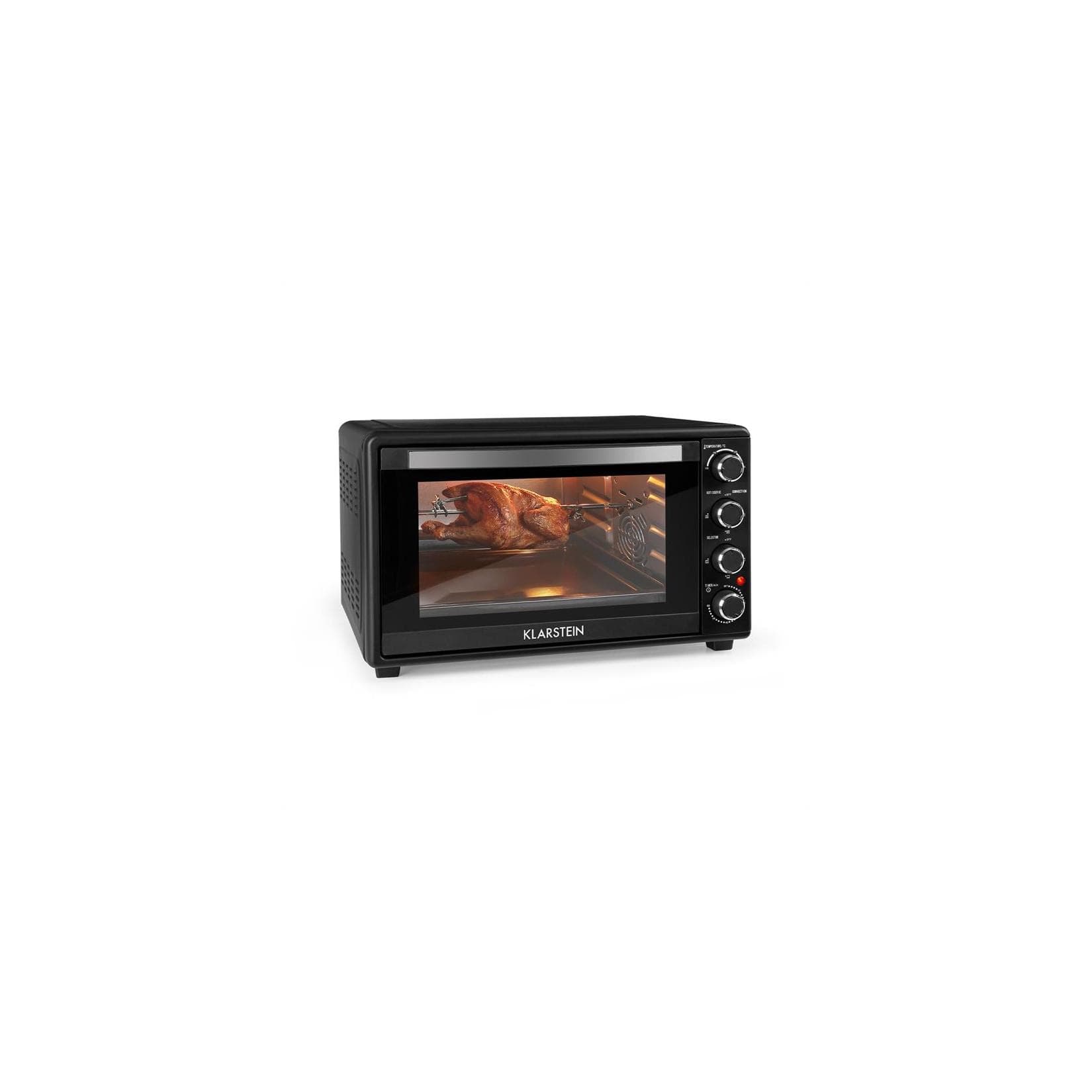 Masterchef 60 Mini-Backofen 60l 2000W 100-230 °C Timer Schwarz
