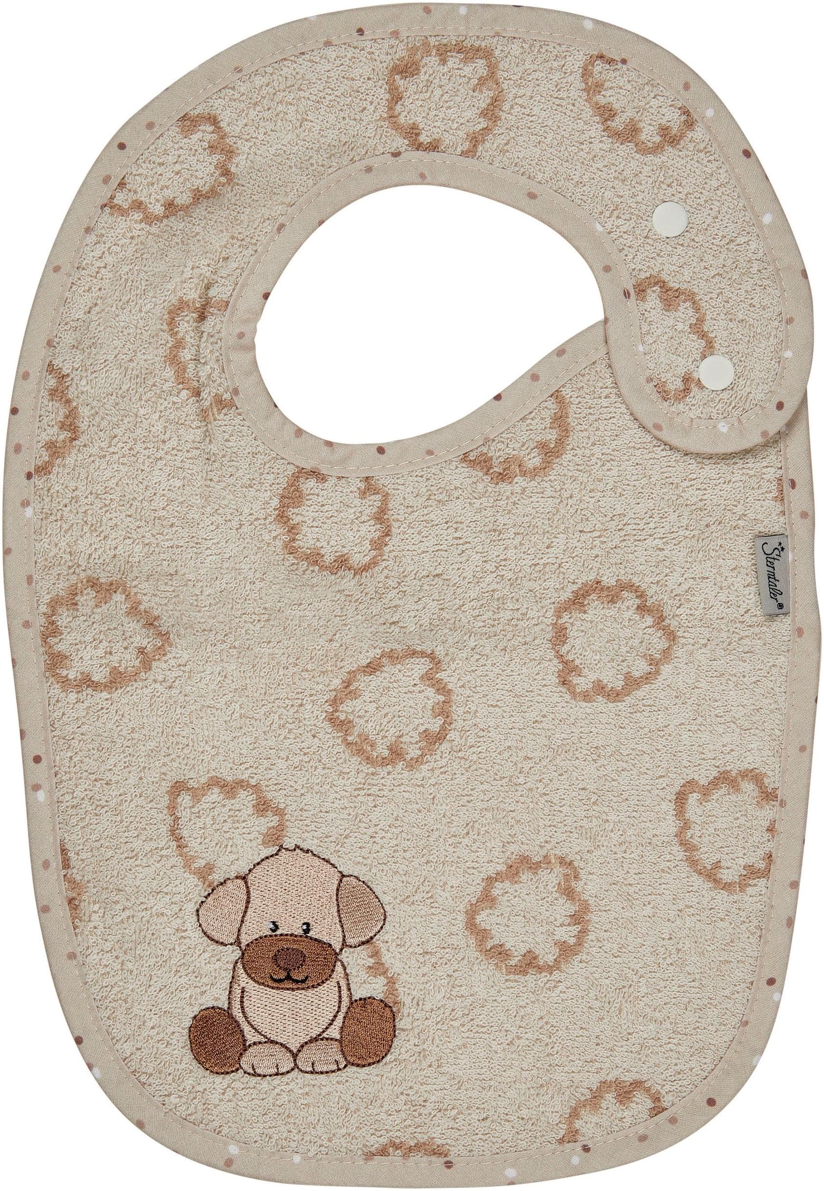 Lätzchen STERNTALER Hund Lucky Baby beige Baumwolle