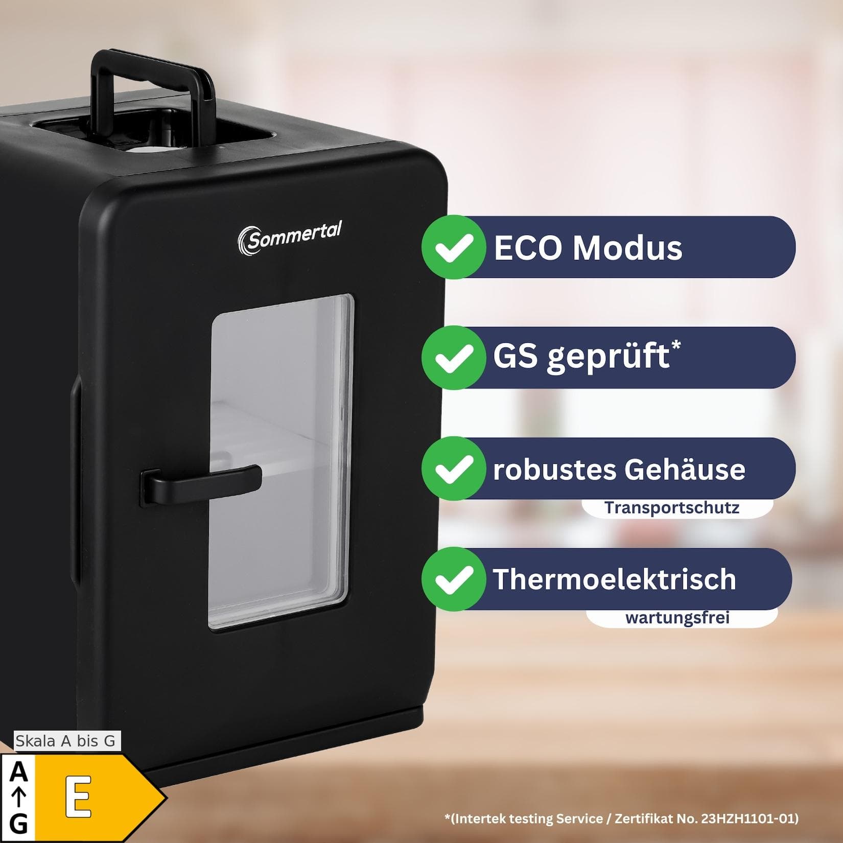 Sommertal Mini Kühlschrank KS15 15L Kühl-Heizfunktion Weiss