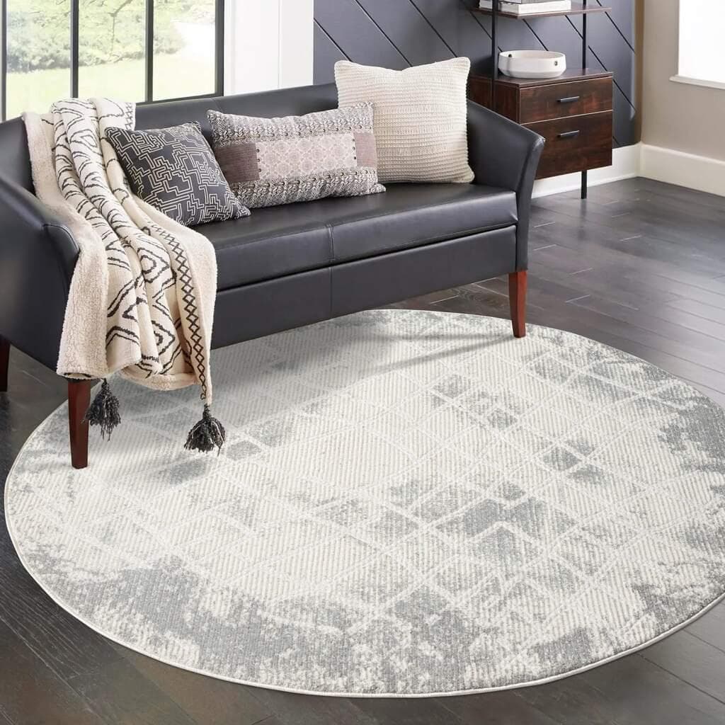 Teppich CARPET CITY "ANTIK215" Grau Kurzflor 3D-Optik