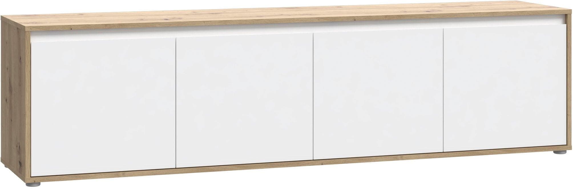 FORTE Lowboard TV-Board groß 190 cm grifflose Front viel Stauraum