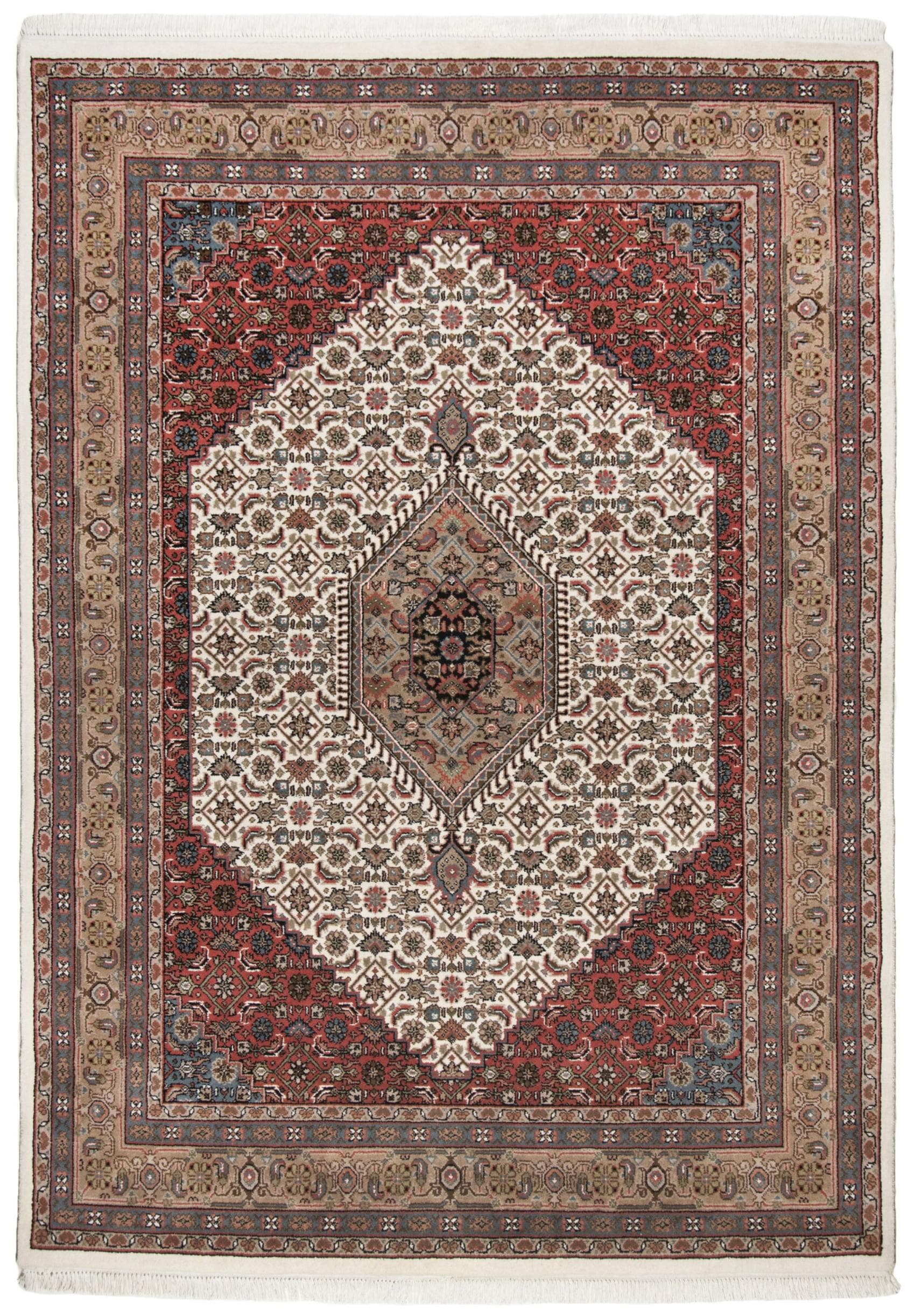 THEKO Orientteppich Benares Bidjar: Handgeknüpft, Wolle, Herati Design