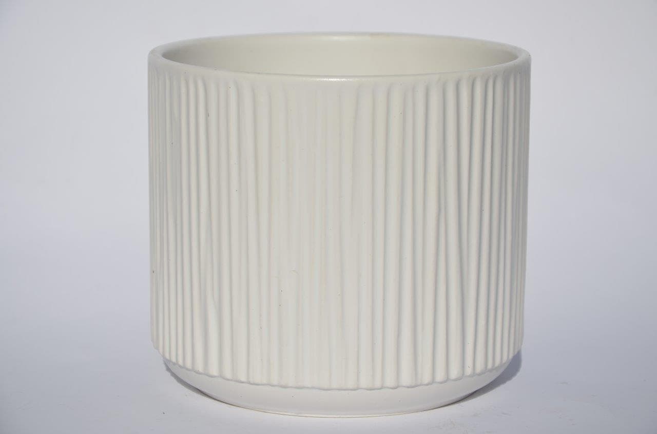 Edwin Übertopf Weiß Keramik