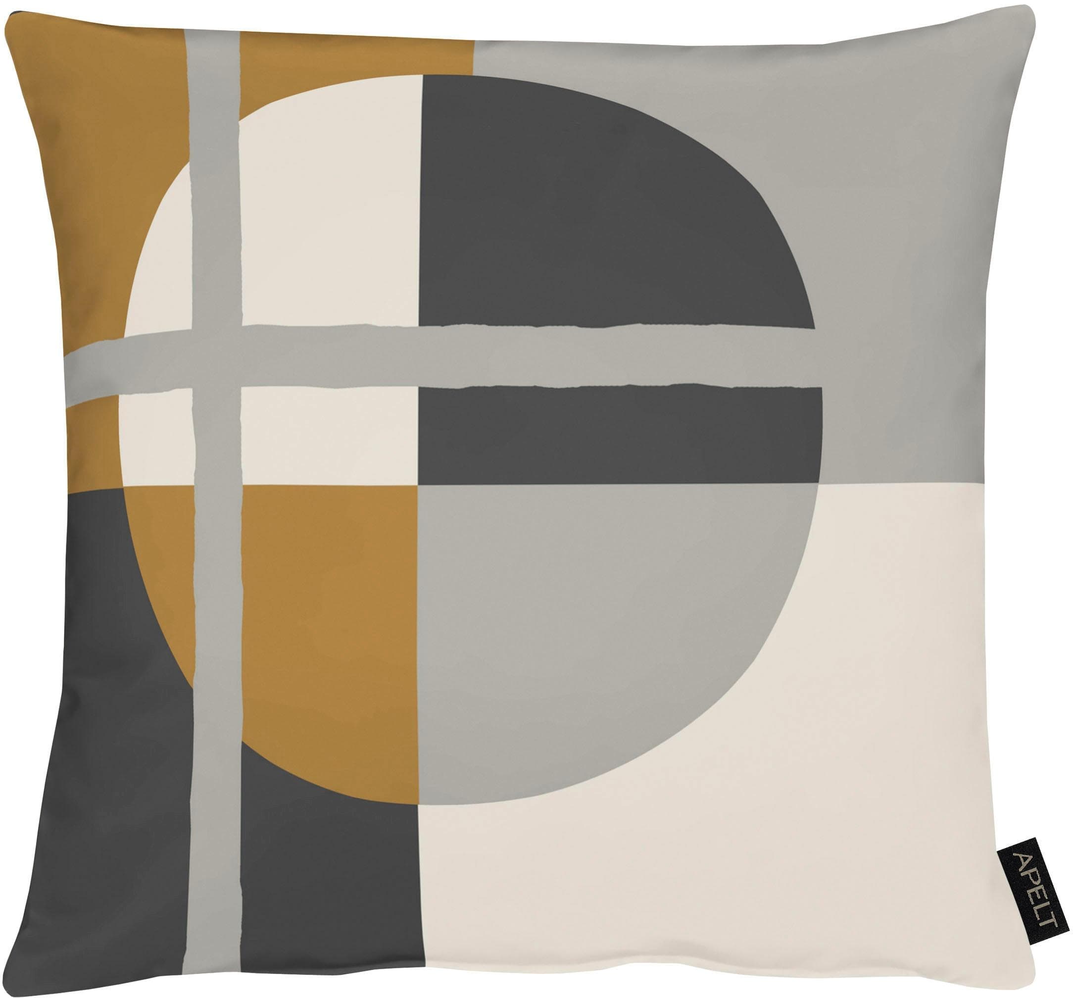 APELT Dekokissen Raoul Bauhaus-Stil Braun/Schwarz/Weiß
