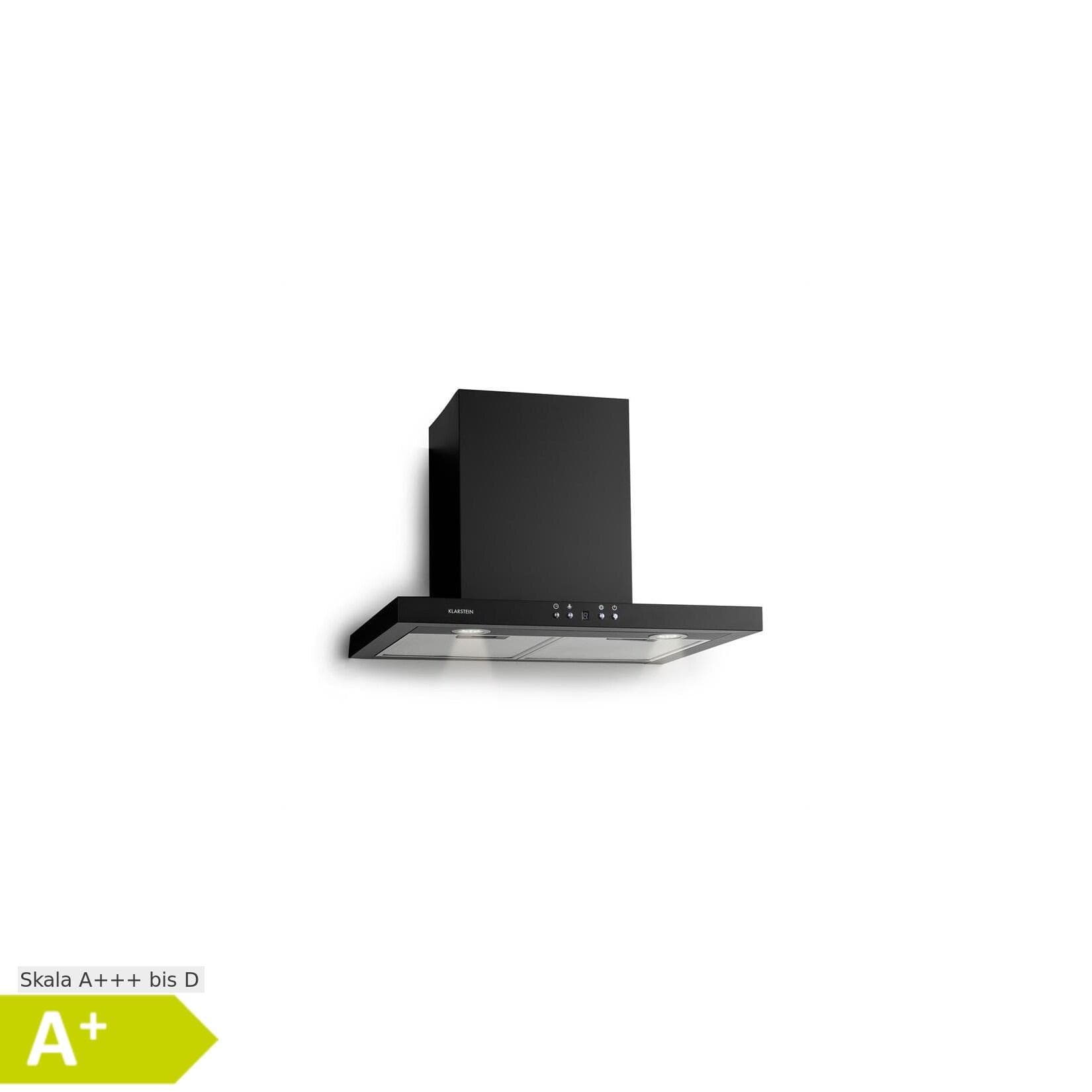 Klarstein Limelight Dunstabzugshaube 60cm Wandhaube Schwarz