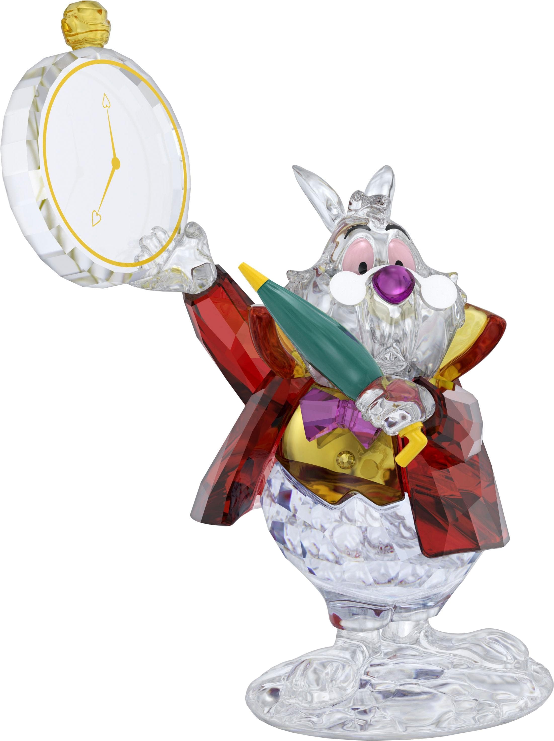 Swarovski Kristallfigur Alice White Rabbit Weißes Kaninchen Bunt