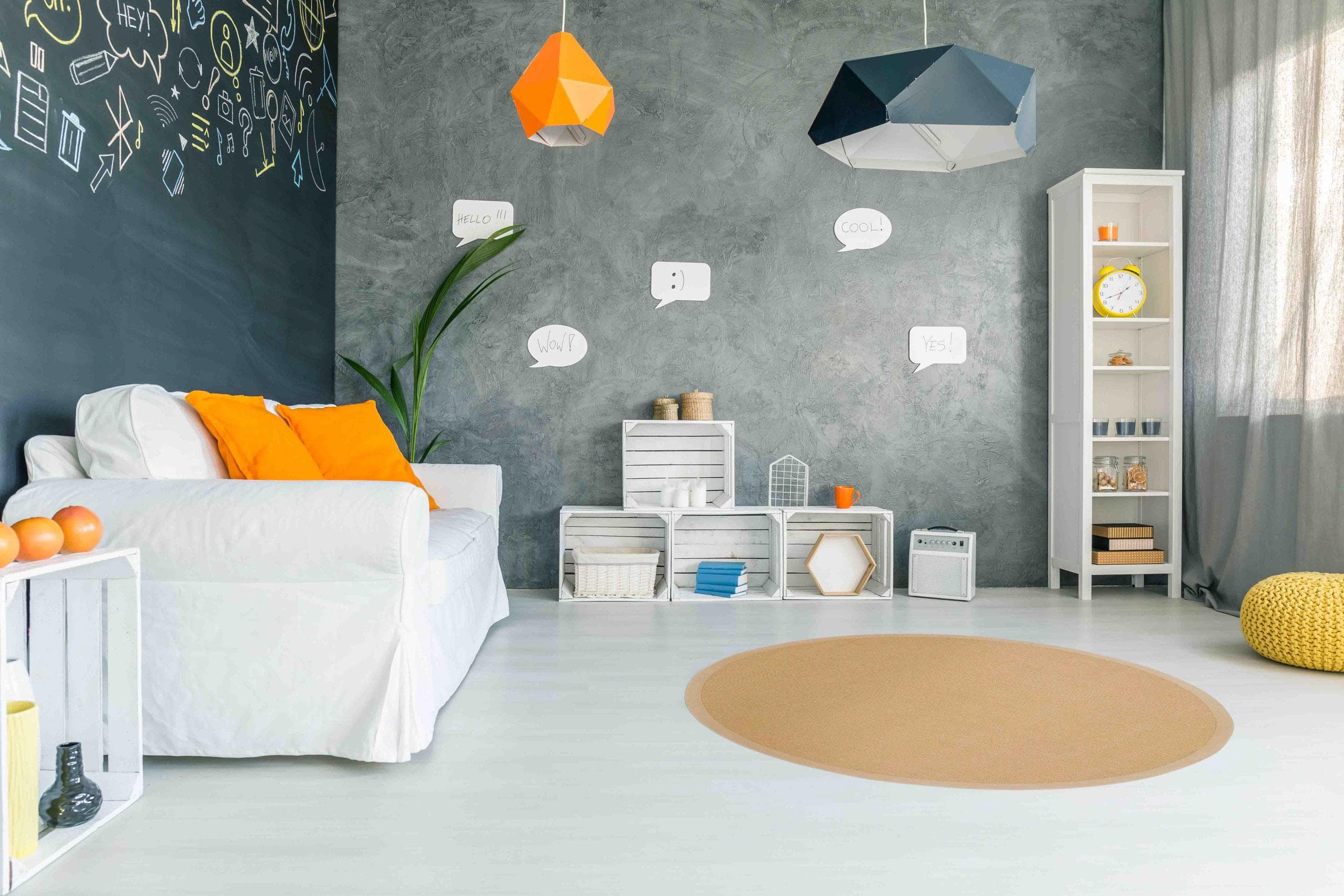 CarpetFine Sisalteppich Beige Handgewebt mit Bordüre