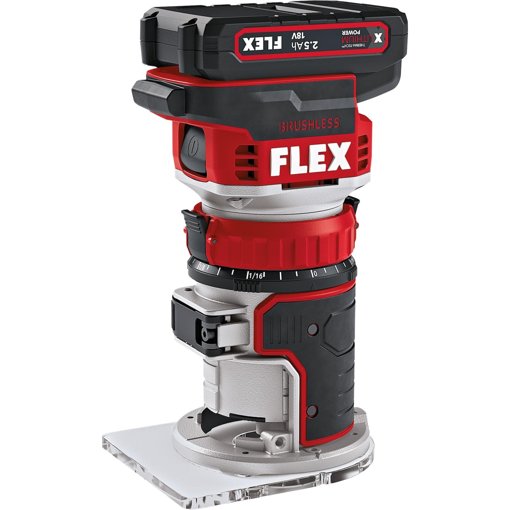 Flex Akku Kanten- und Oberfräse 18 V mit Nullfunktion