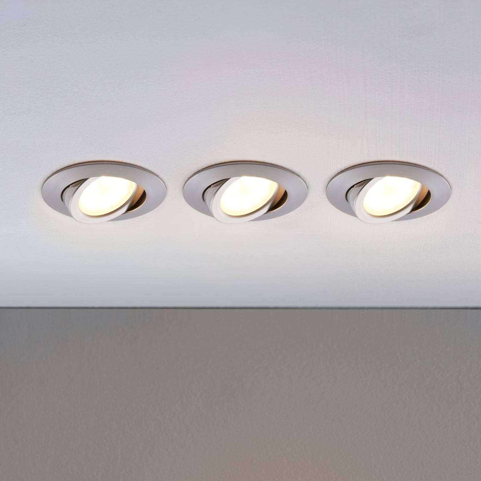 LED-Einbaustrahler Andrej Rund Aluminium 3er-Set