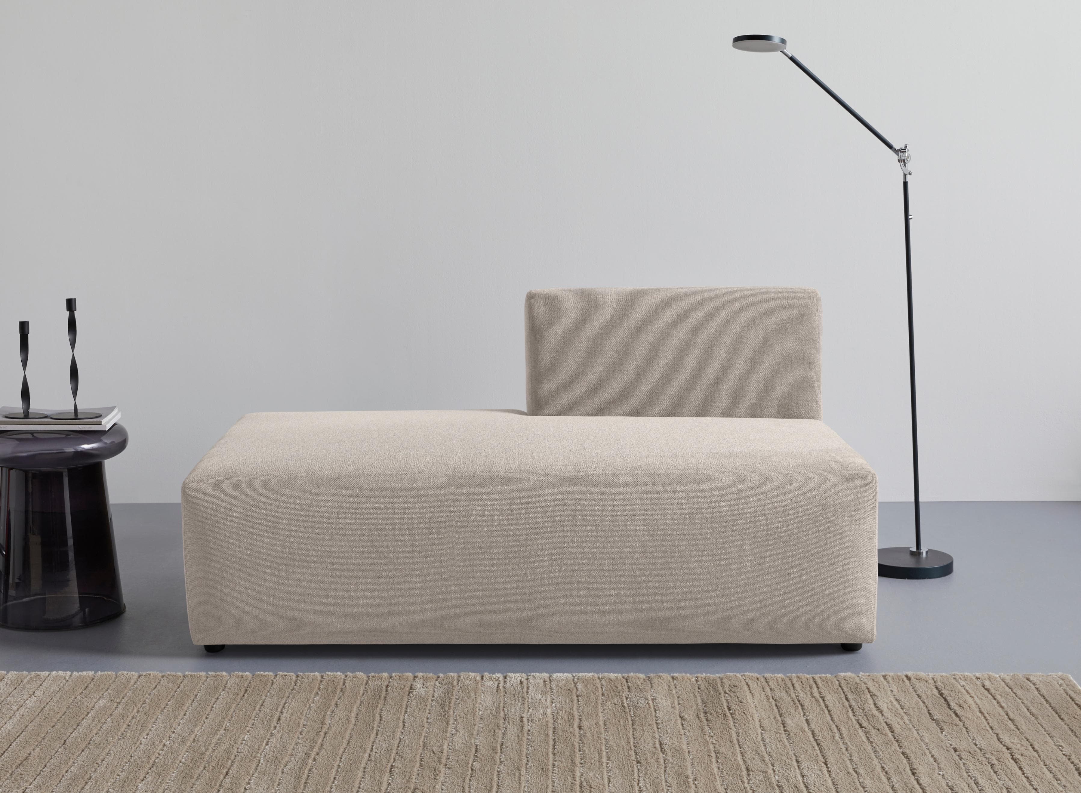 Chaiselongue "LYZA Open end" Beige LeGer Home by Lena Gercke