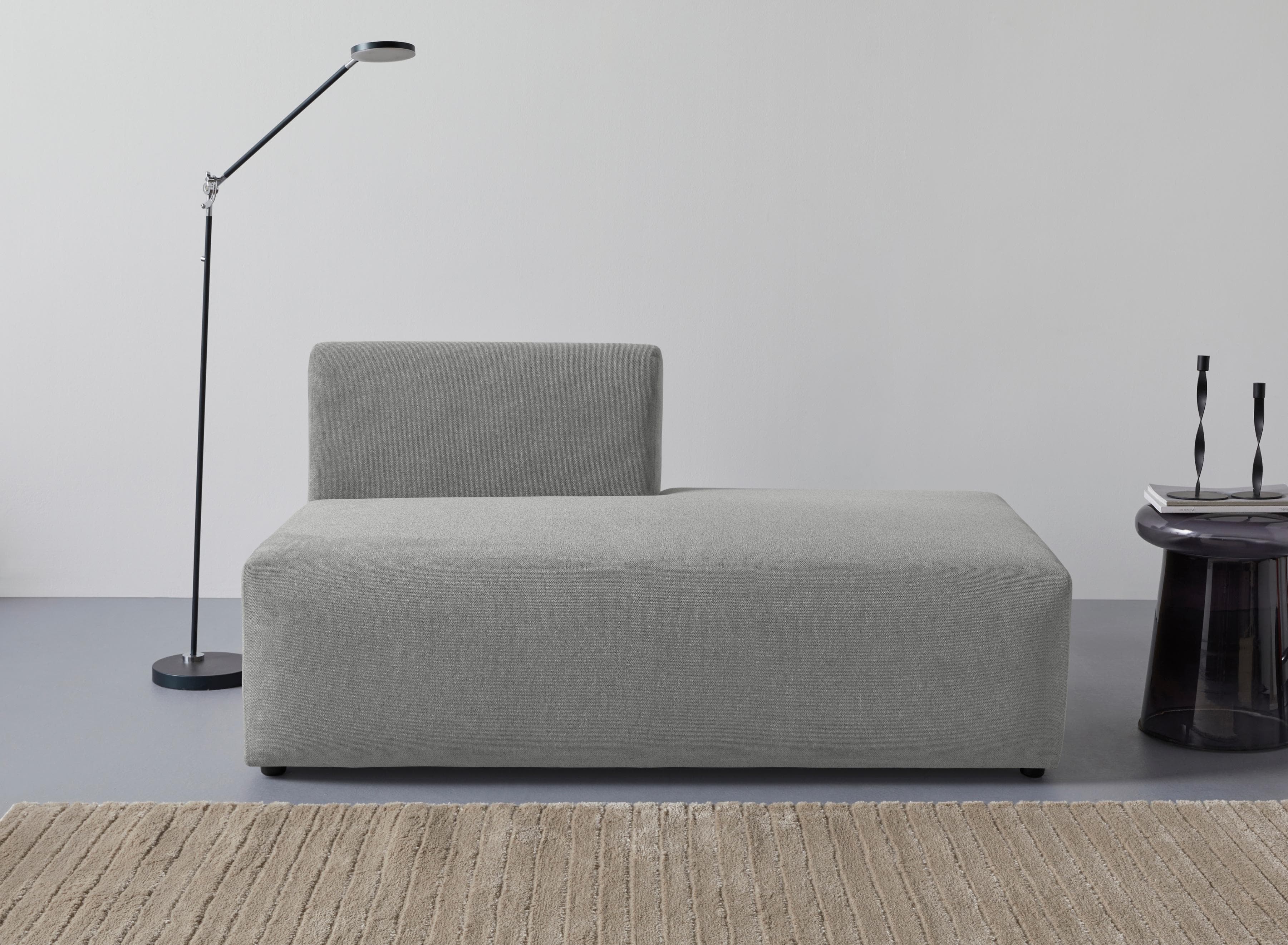 Chaiselongue LYZA Open End Anthrazit LeGer Home by Lena Gercke