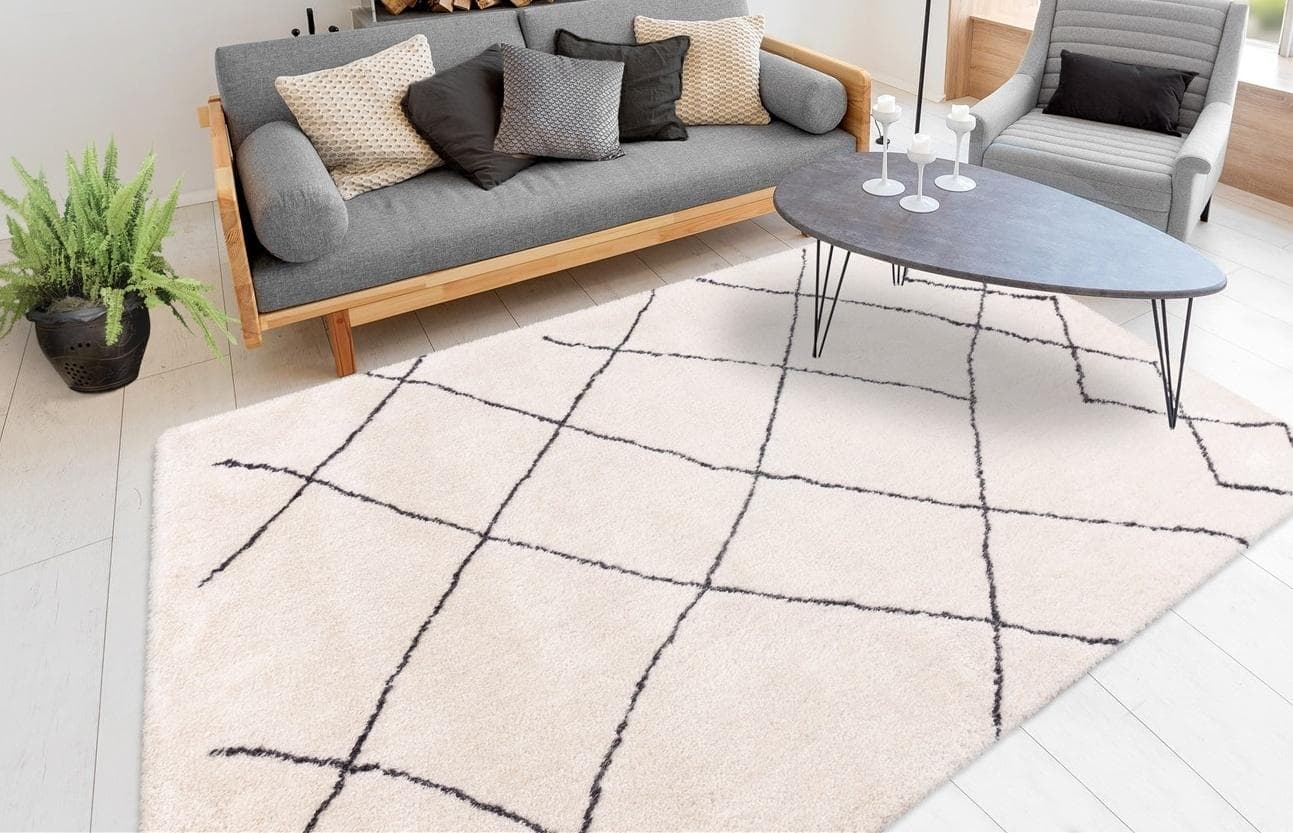 Hochflor-Teppich MY HOME Amanda Retro Beige