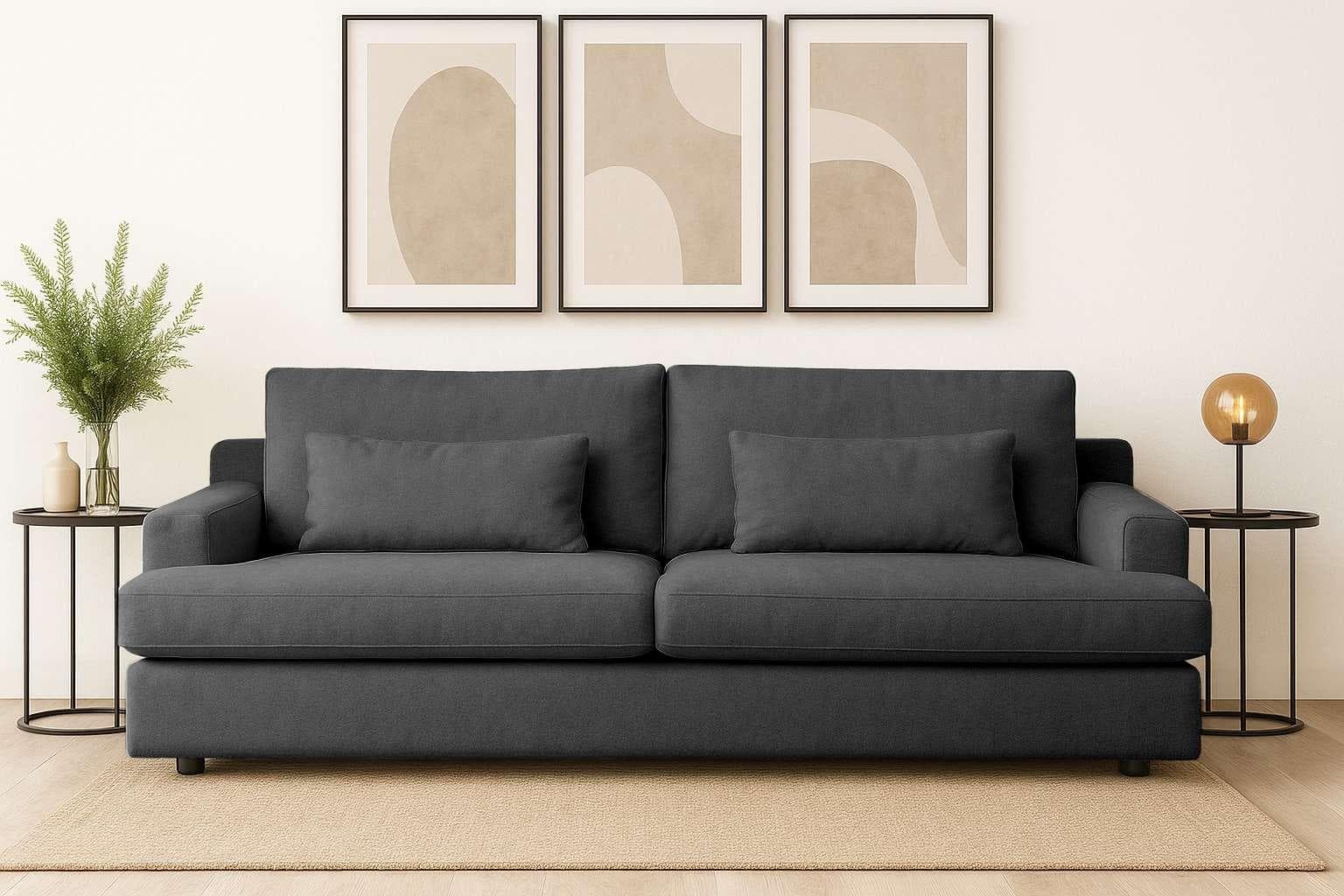 Big-Sofa HOME AFFAIRE Evelle 3-Sitzer Maxi Grau