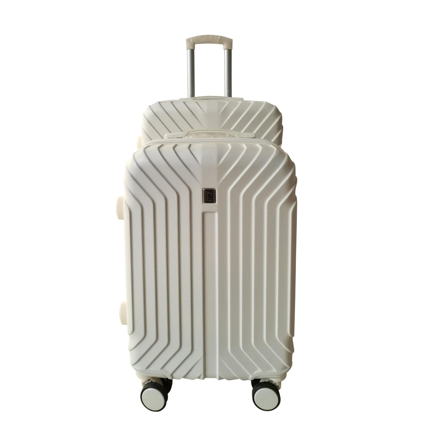 NTK-Collection Hartschalenkoffer 2er-Set Mabell Weiß ABS