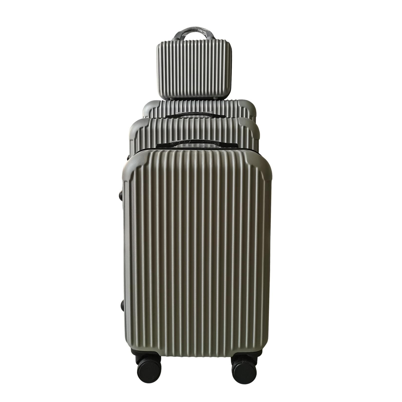 NTK-Collection Hartschalenkoffer 4er-Set Frenzi Silber ABS