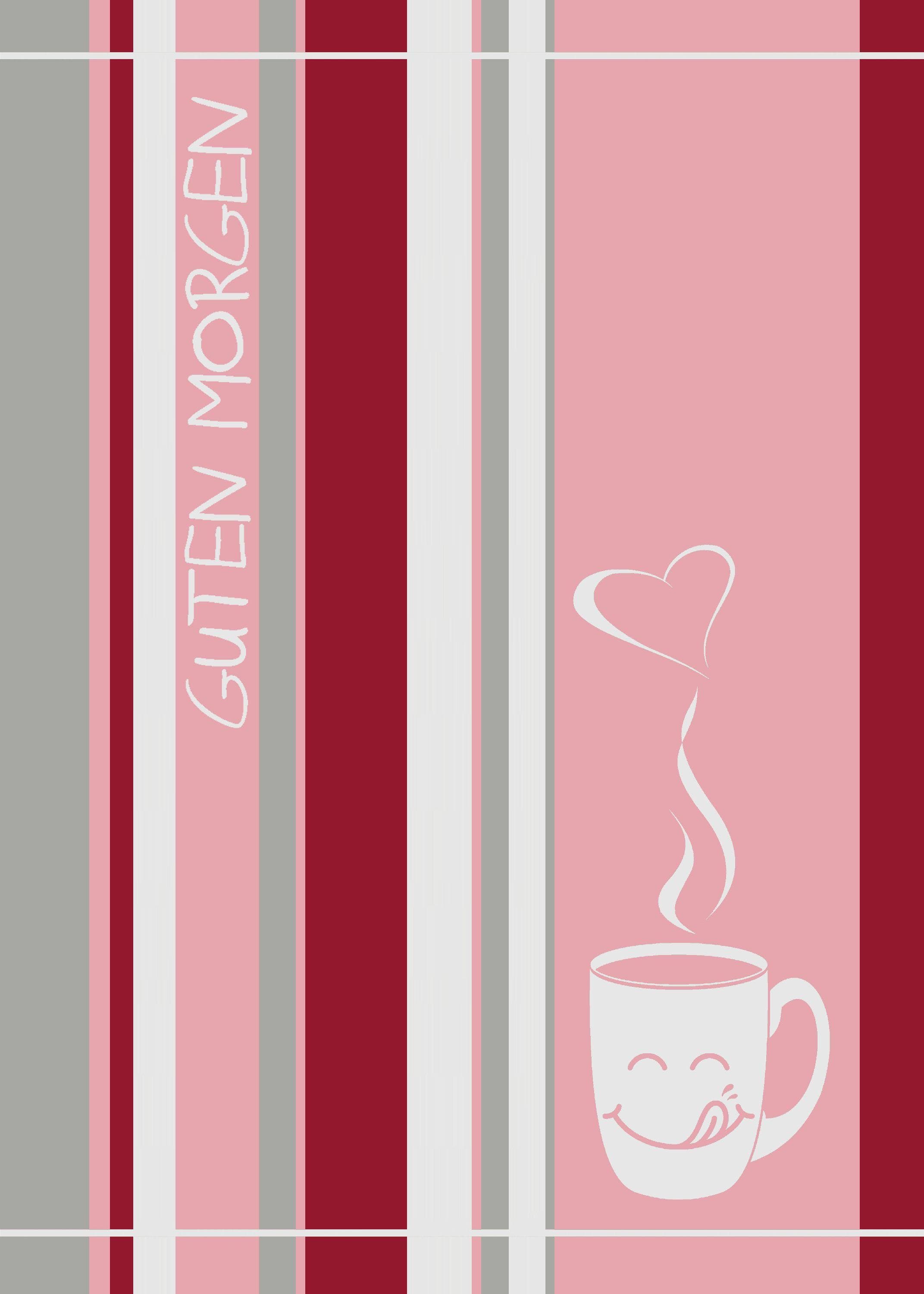 Geschirrtuch Ross Baumwolle Rot