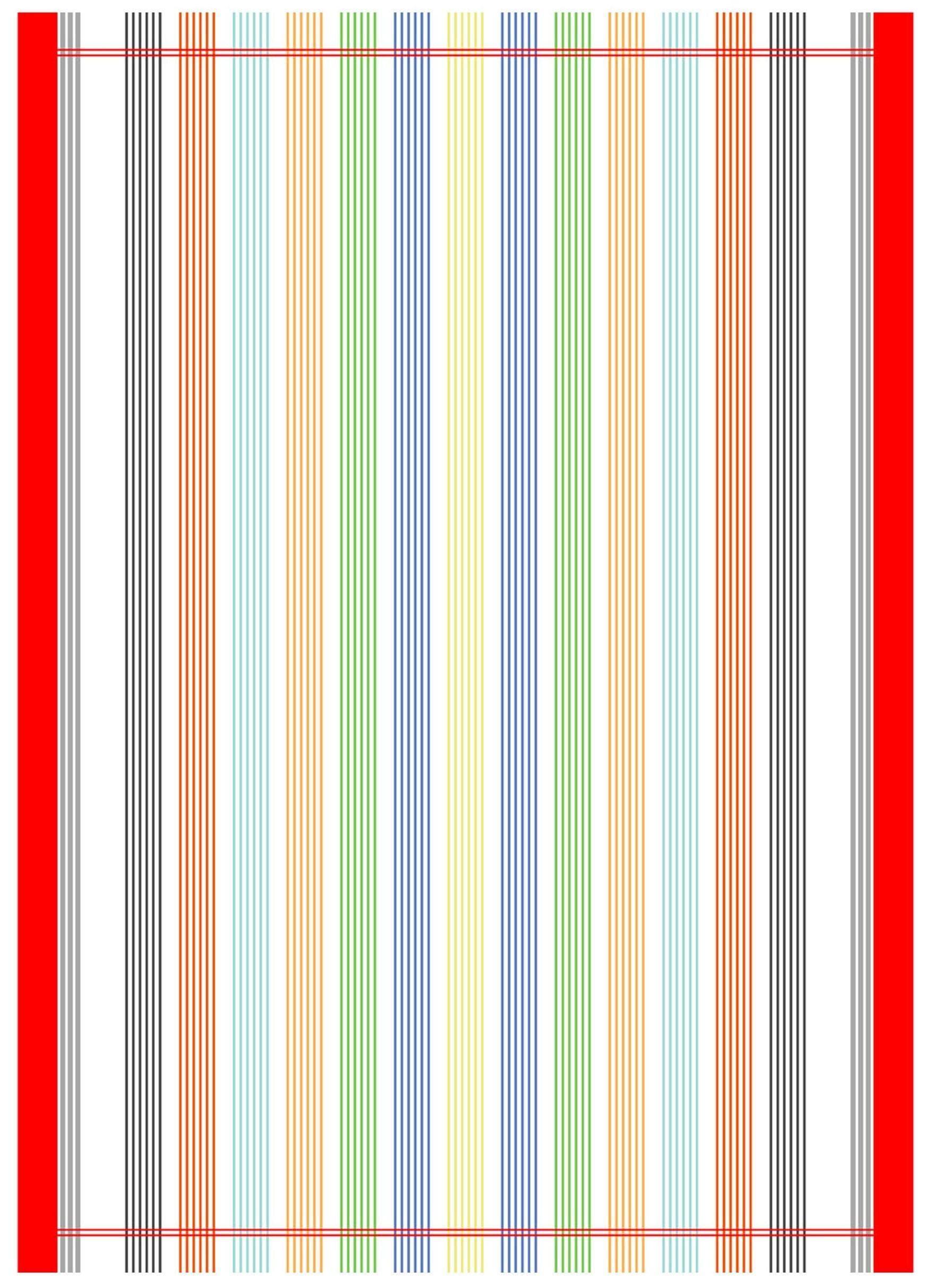 Geschirrtuch Baumwolle Spaghetti-Streifen