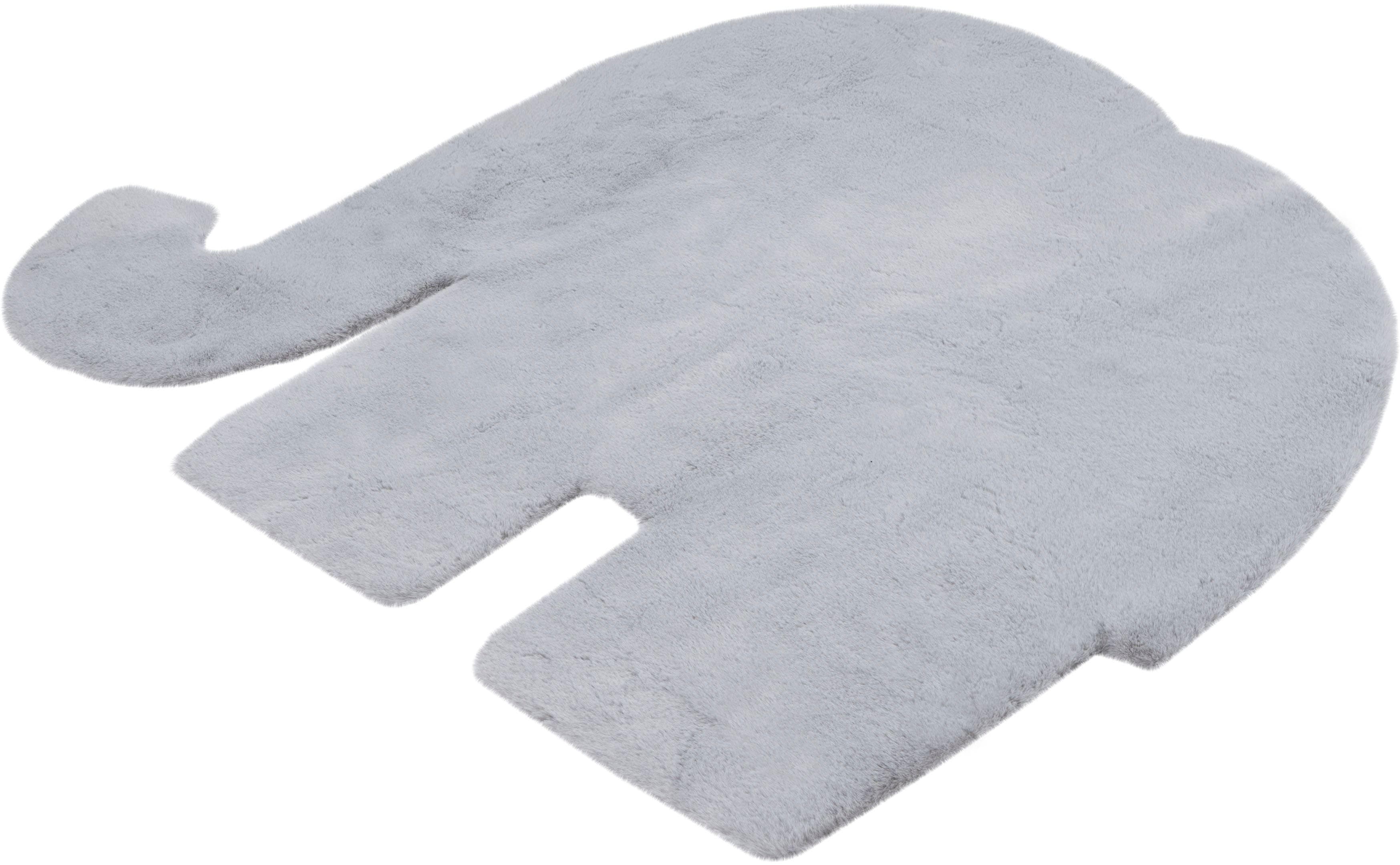 Kinderteppich OBSESSION My Luna 854 Silber Elefantenform