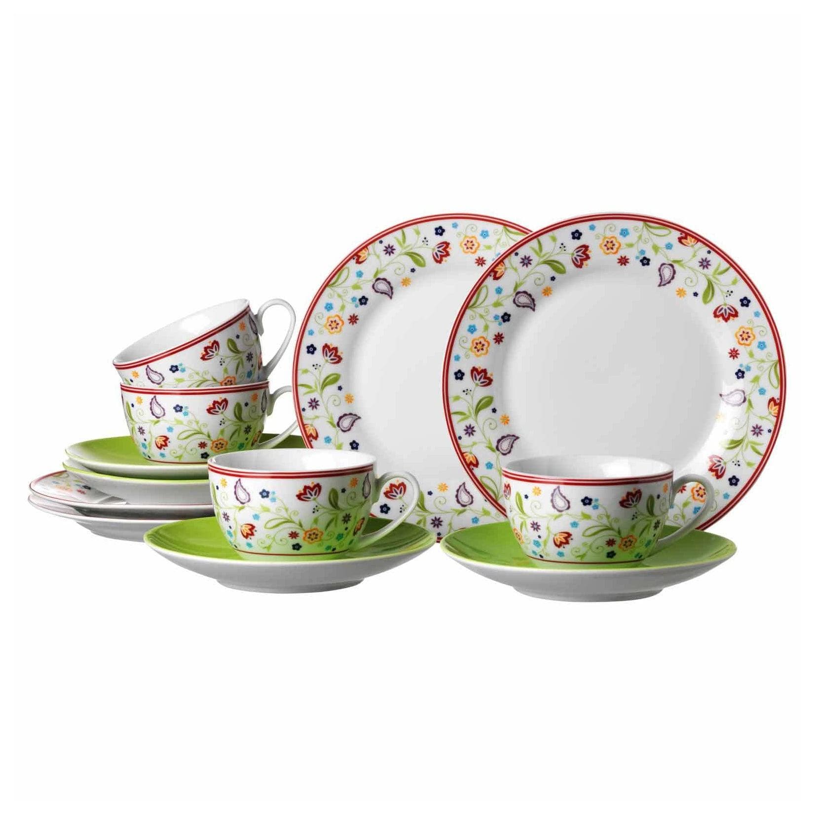 Ritzenhoff & Breker Kaffee Service Shanti Doppio 12er Set Bunt Paisley