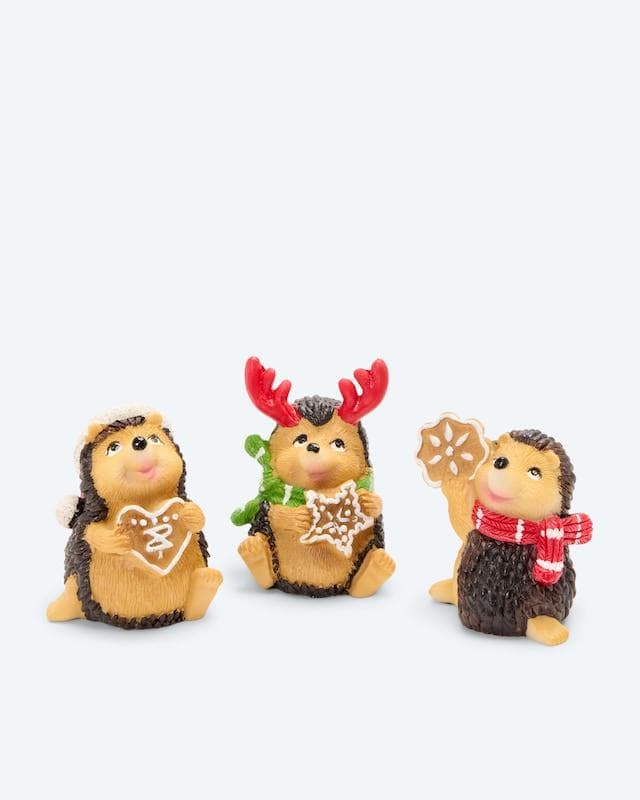 Weihnachtliche Deko-Figuren aus Polyresin