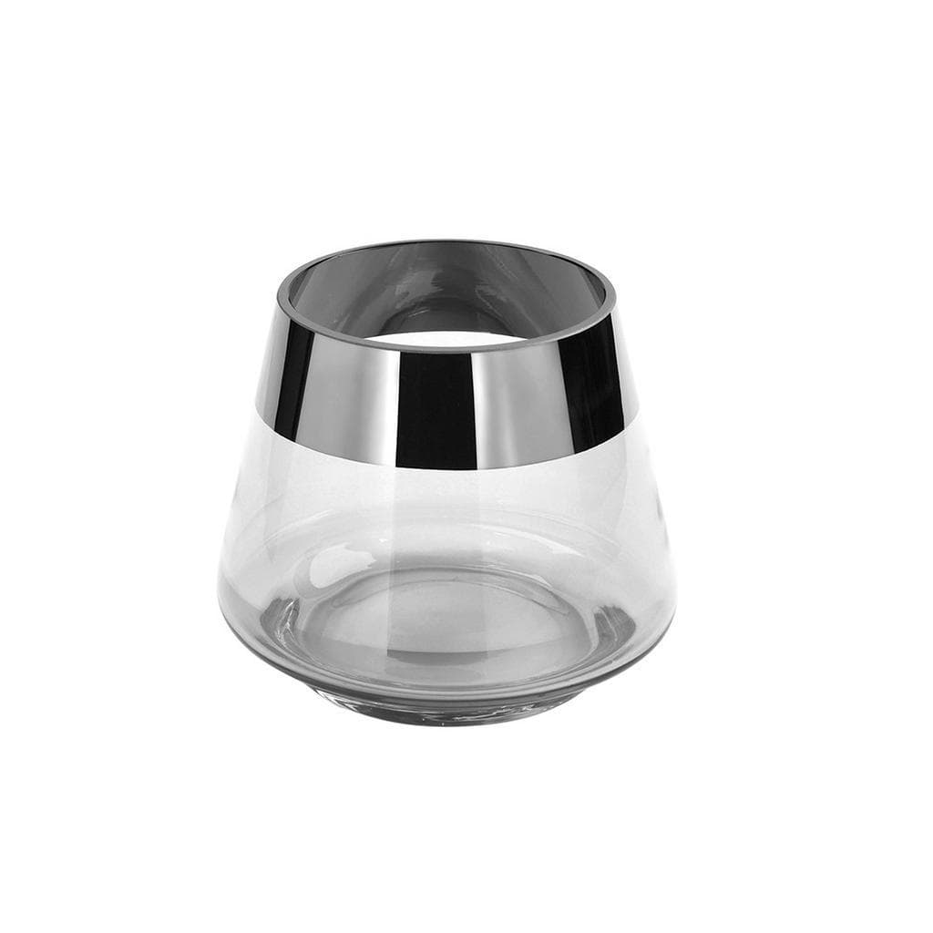 Fink Jona Teelichthalter Silber-Transparent - Romantische Lichtakzente
