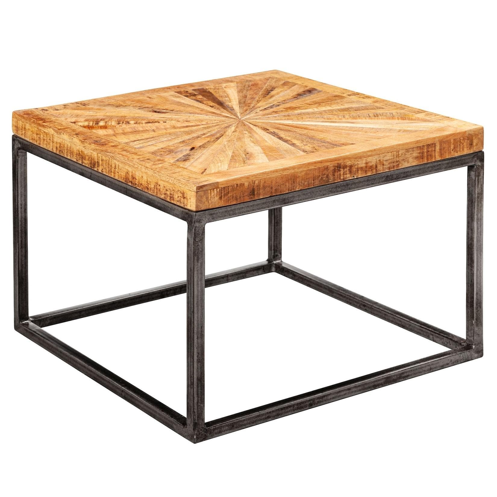 KADIMA DESIGN Couchtisch Mangoholz Modernes Design Große Ablagefläche