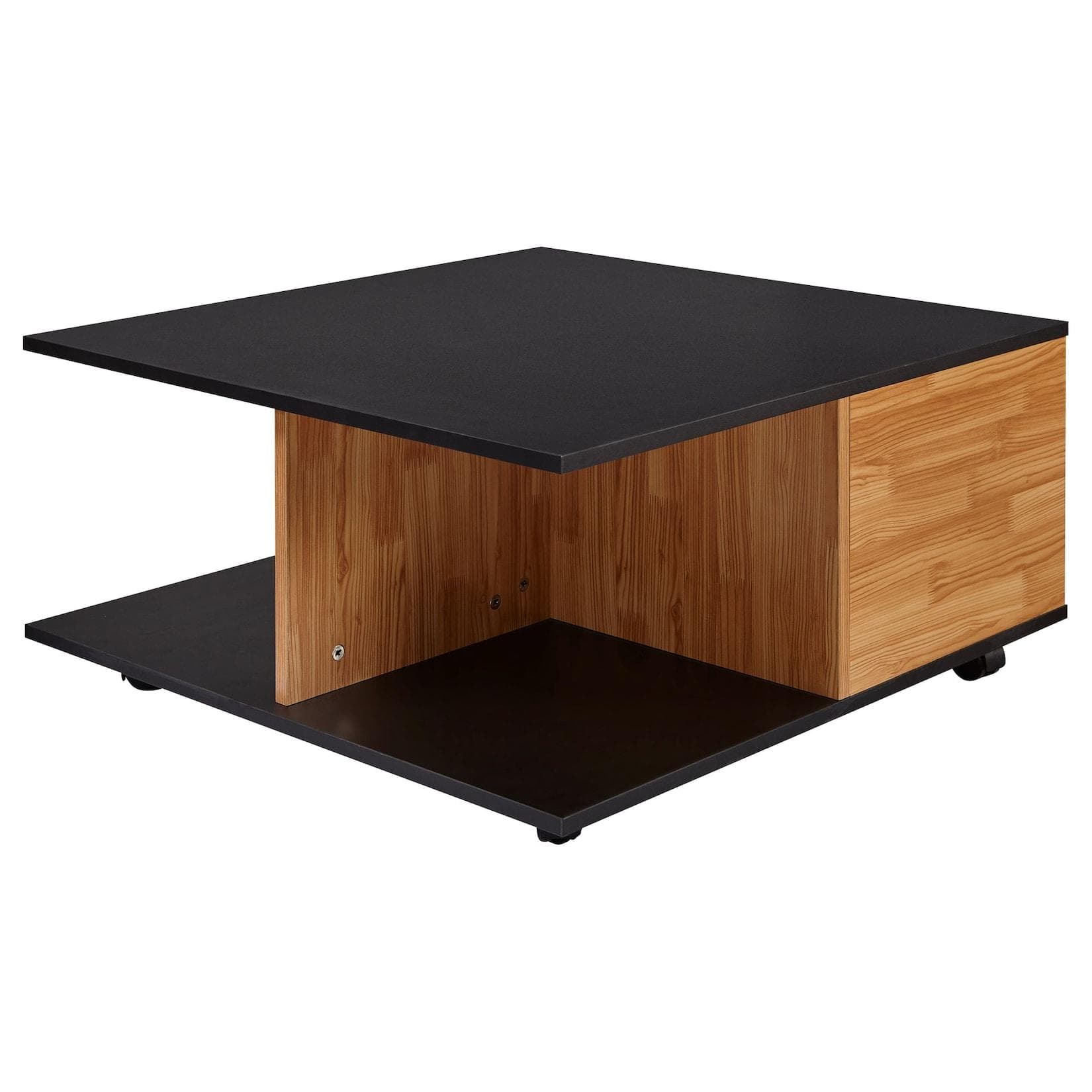KADIMA DESIGN Couchtisch RAPIDO Weiß/Anthrazit mit Schubladen
