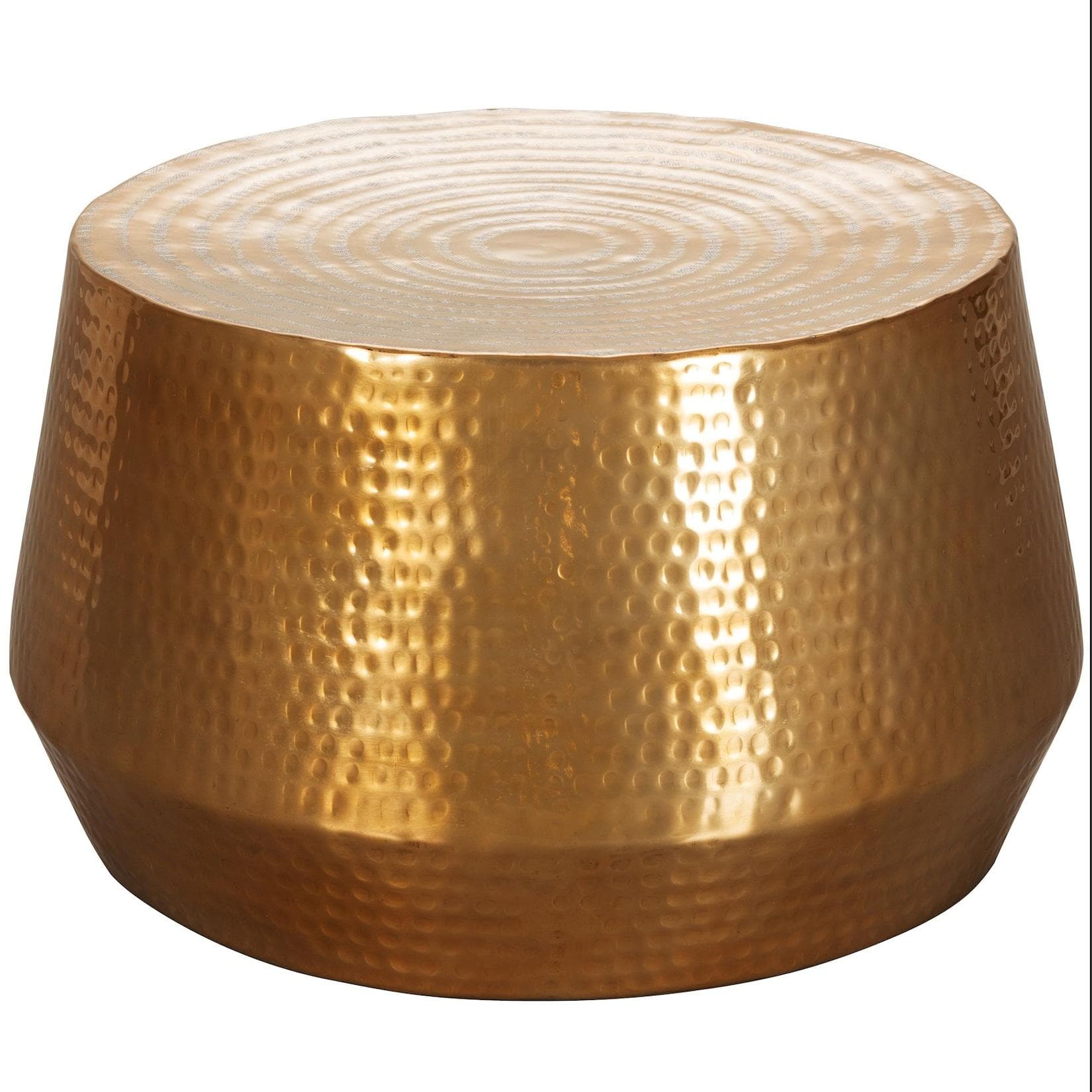 KADIMA DESIGN Couchtisch ENNS Orientalisch Aluminium Hammerschlag