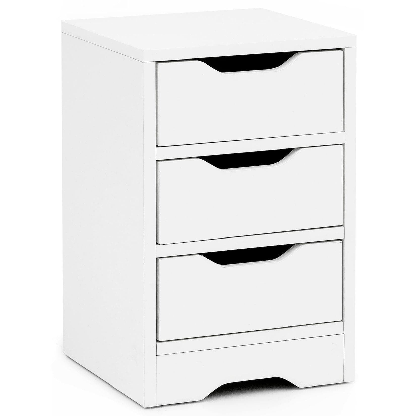 KADIMA DESIGN Nachtkonsole mit 3 Schubladen Modernes Design